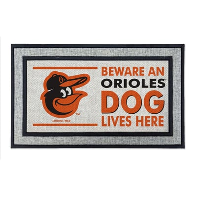 Baltimore Orioles Jardine 18" x 30" Indoor/Outdoor Team Dog Lives Here