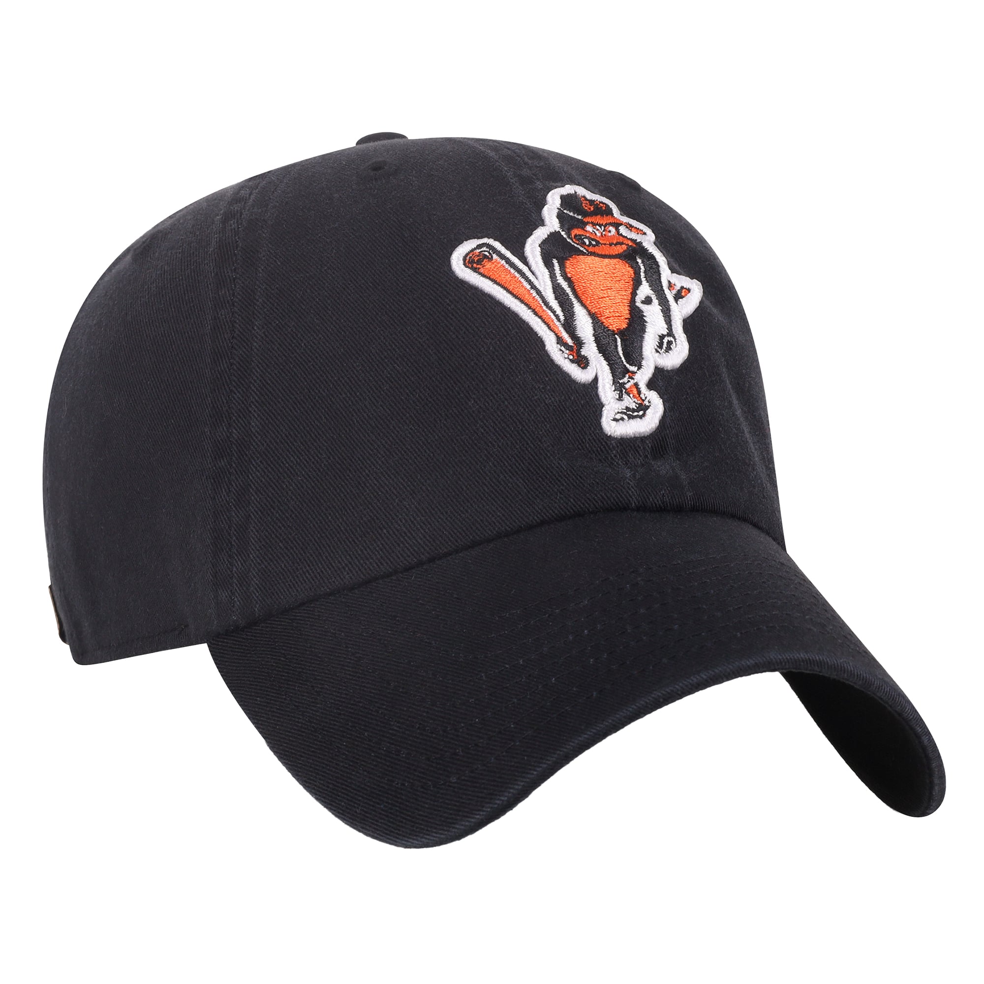 Men's '47 Black Baltimore Orioles Cooperstown Collection Clean Up Adjustable Hat