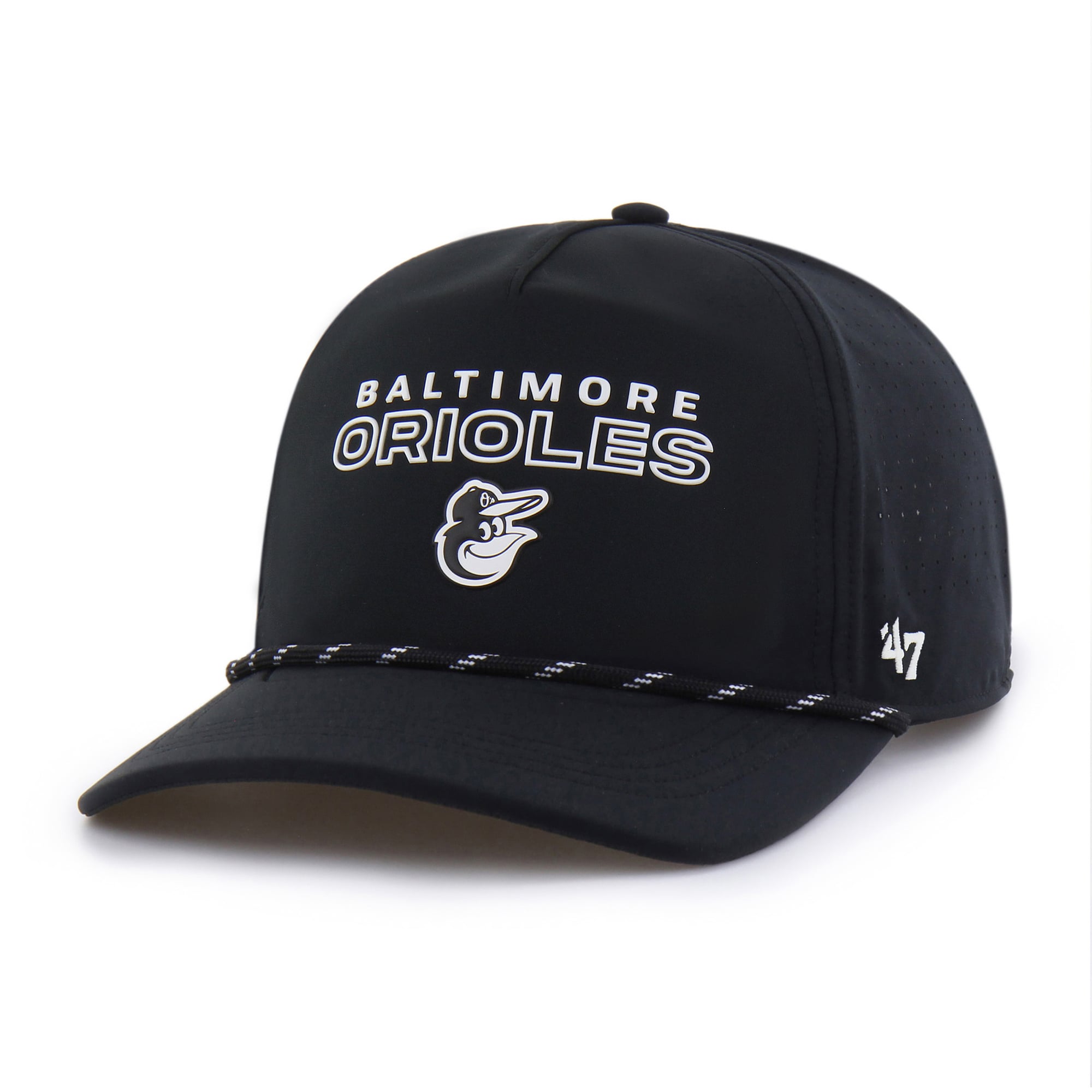 Men's '47 Black Baltimore Orioles Vault Hitch Adjustable Hat