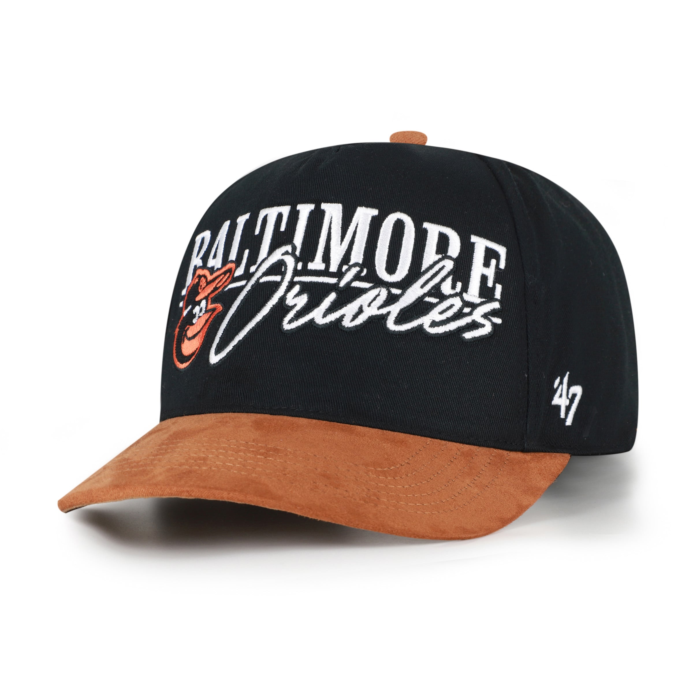 Casquette ajustable Baltimore Orioles « 47 » noire/marron clair