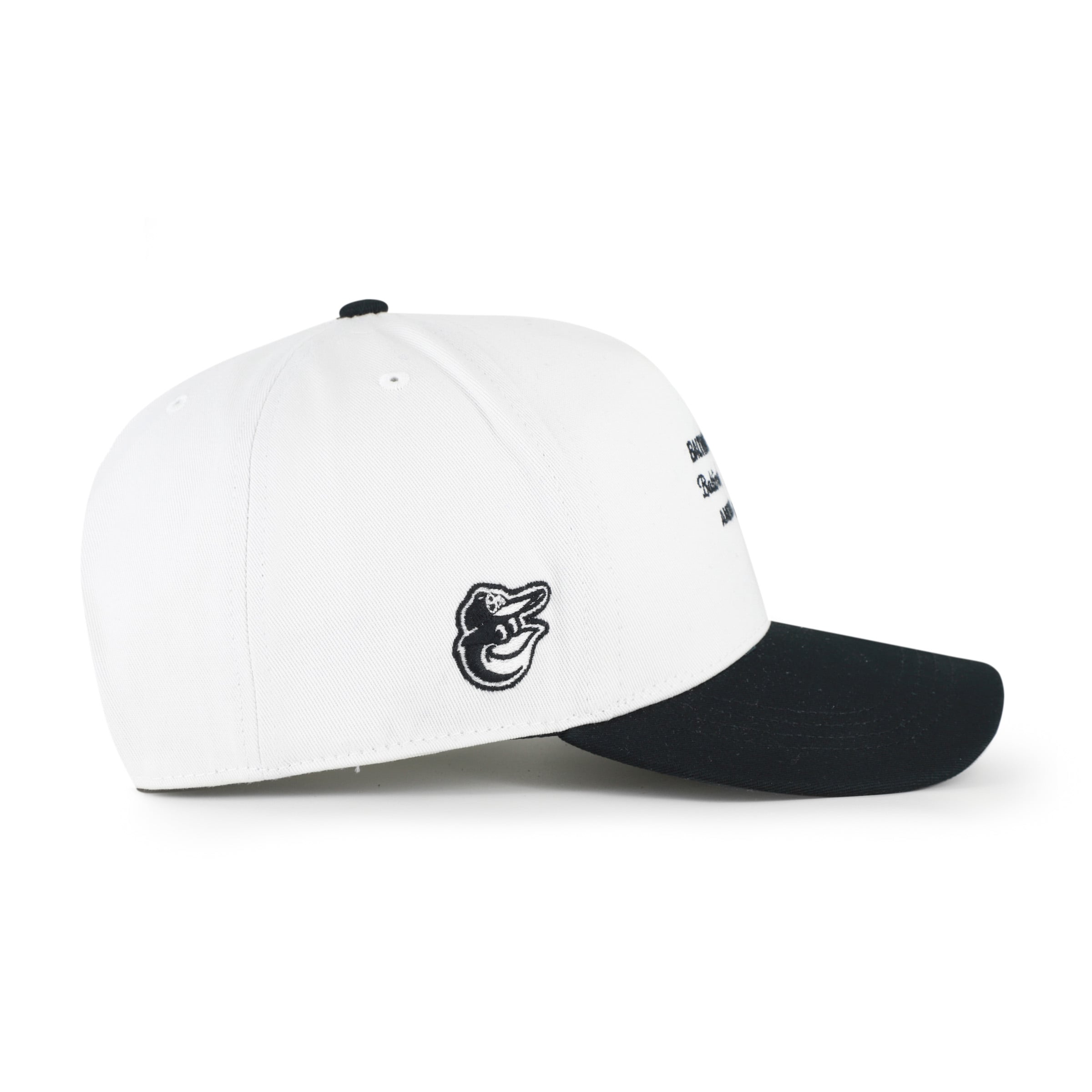 Men's '47 White/Black Baltimore Orioles Contemporary Two-Tone Hitch Adjustable Hat