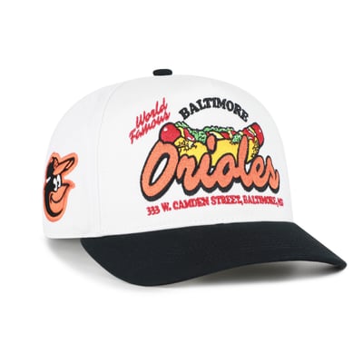 Baltimore Orioles '47 Glizzy Collection Hitch Adjustable Hat - White/Black