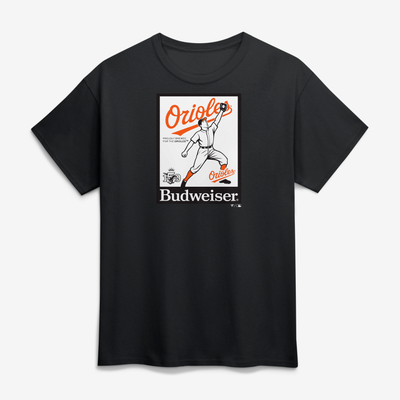 Baltimore Orioles Budweiser T-Shirt - Black