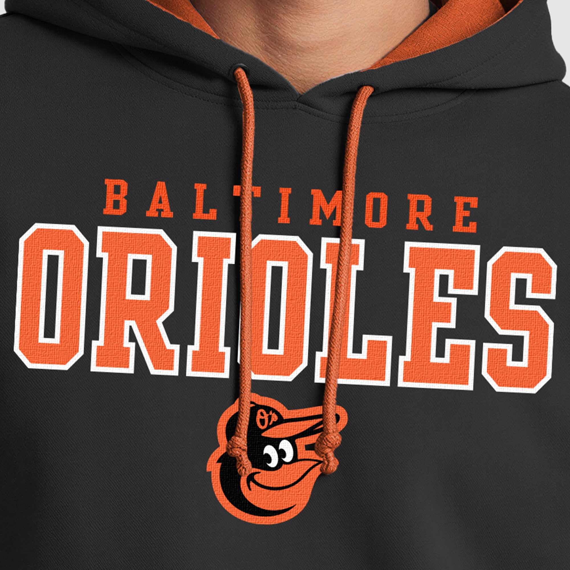 Men's Champion Black Baltimore Orioles Fleece Hoodie