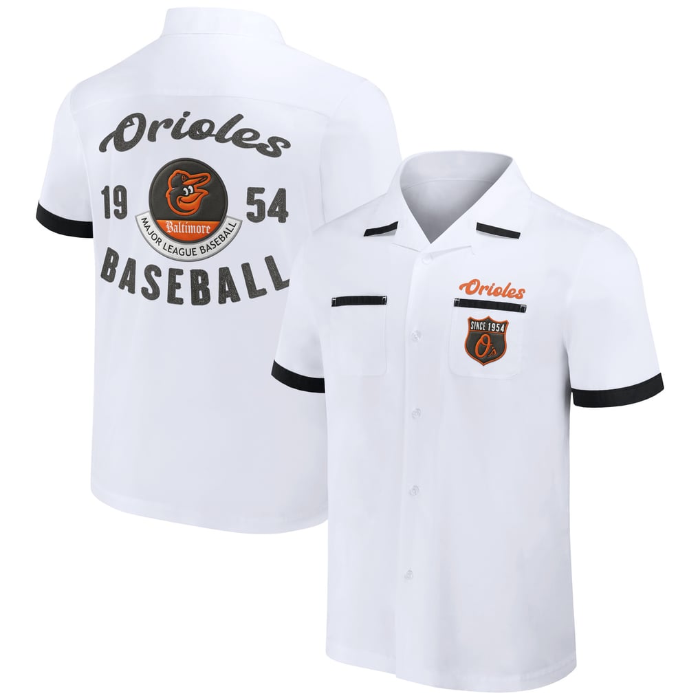  Baltimore Orioles Darius Rucker Collection by Fanatics Bowling Button-Up Shirt - White