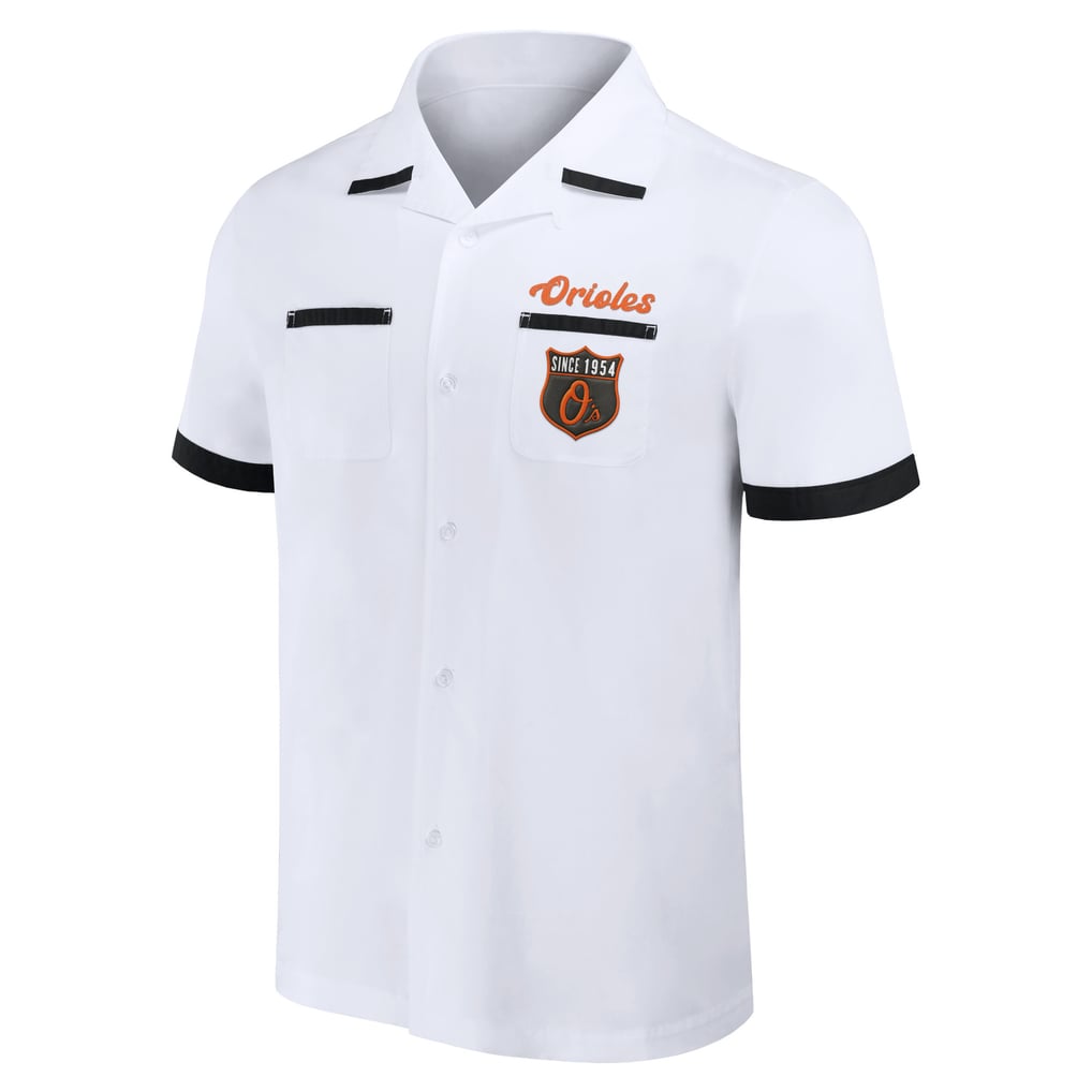  Baltimore Orioles Darius Rucker Collection by Fanatics Bowling Button-Up Shirt - White