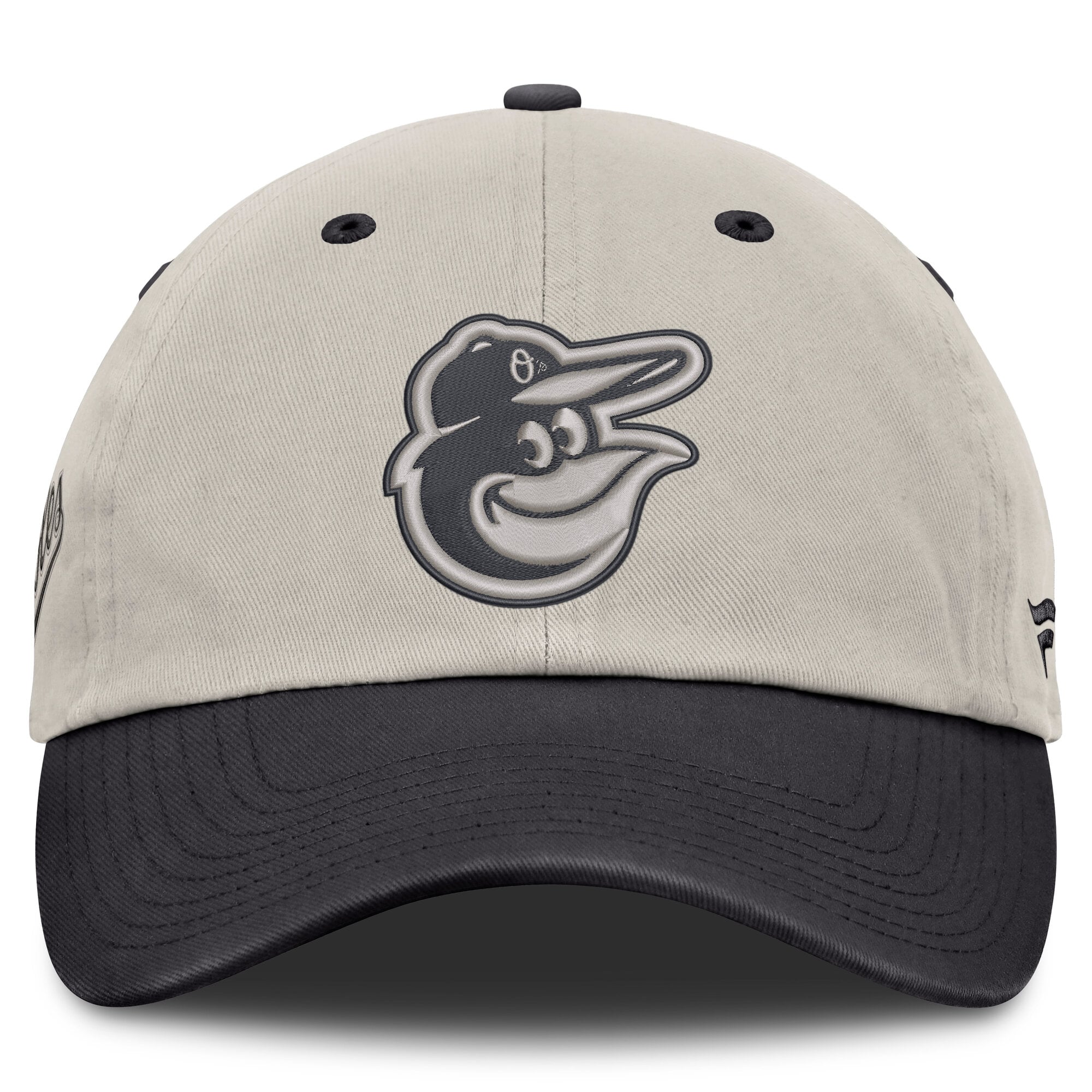 Men's Fanatics Beige/Charcoal Baltimore Orioles Frame Adjustable Hat