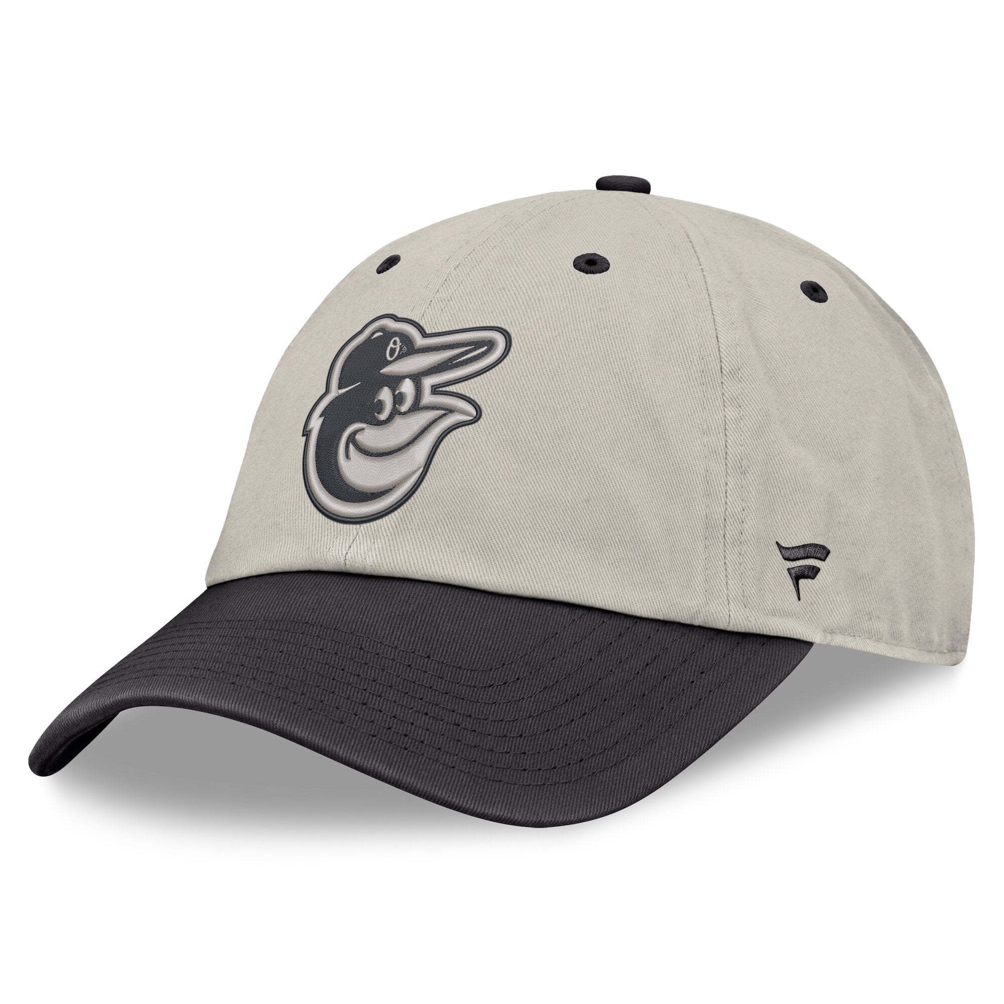 Men's Fanatics Beige/Charcoal Baltimore Orioles Frame Adjustable Hat