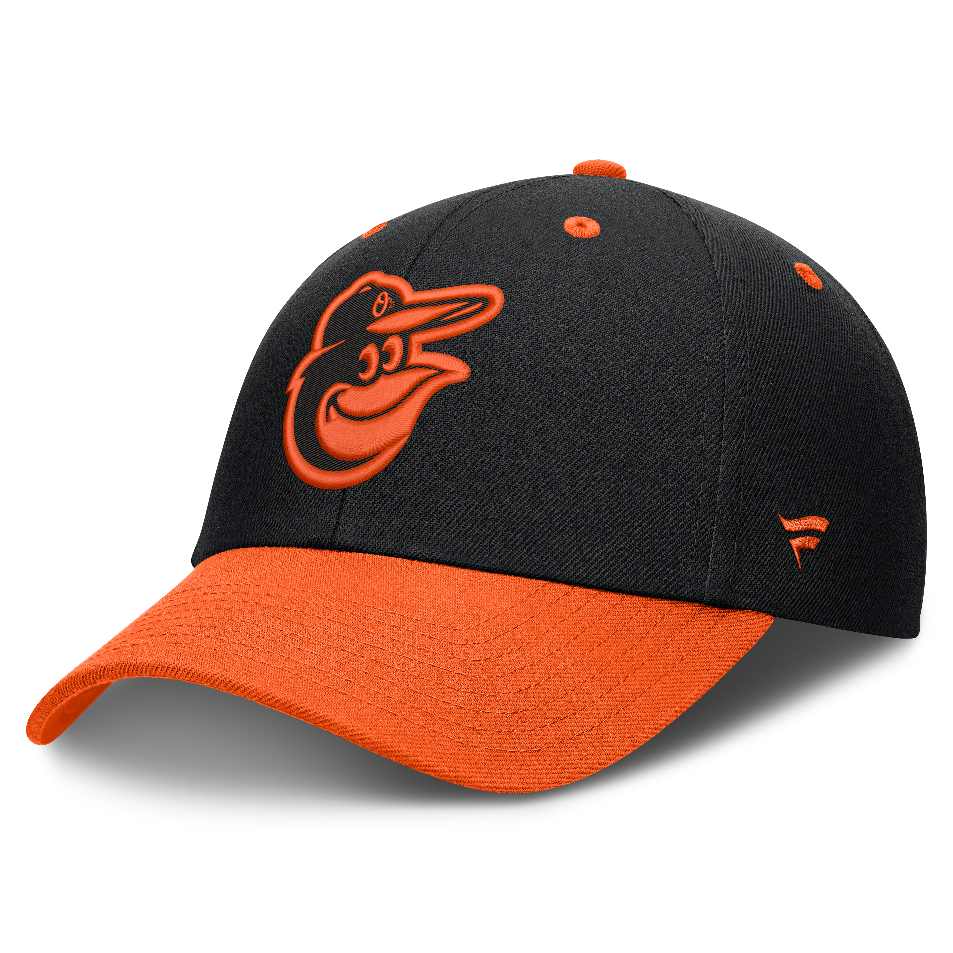 Casquette ajustable Fanatics noire pour homme, modèle Leadoff des Orioles de Baltimore