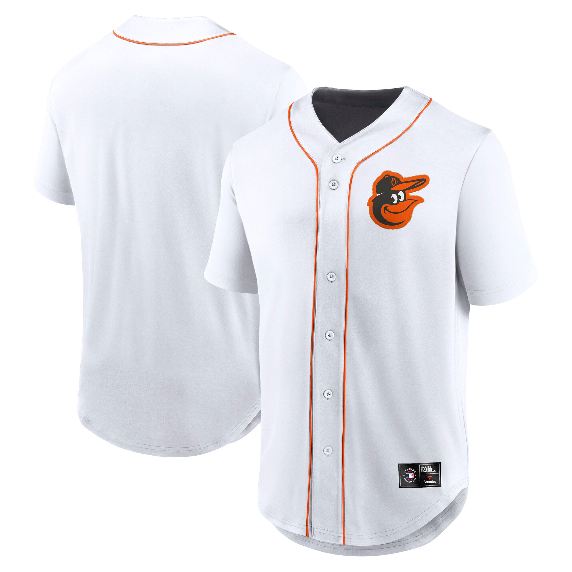 Men's Fanatics White Baltimore Orioles Franchise Button-Up Fashion Top