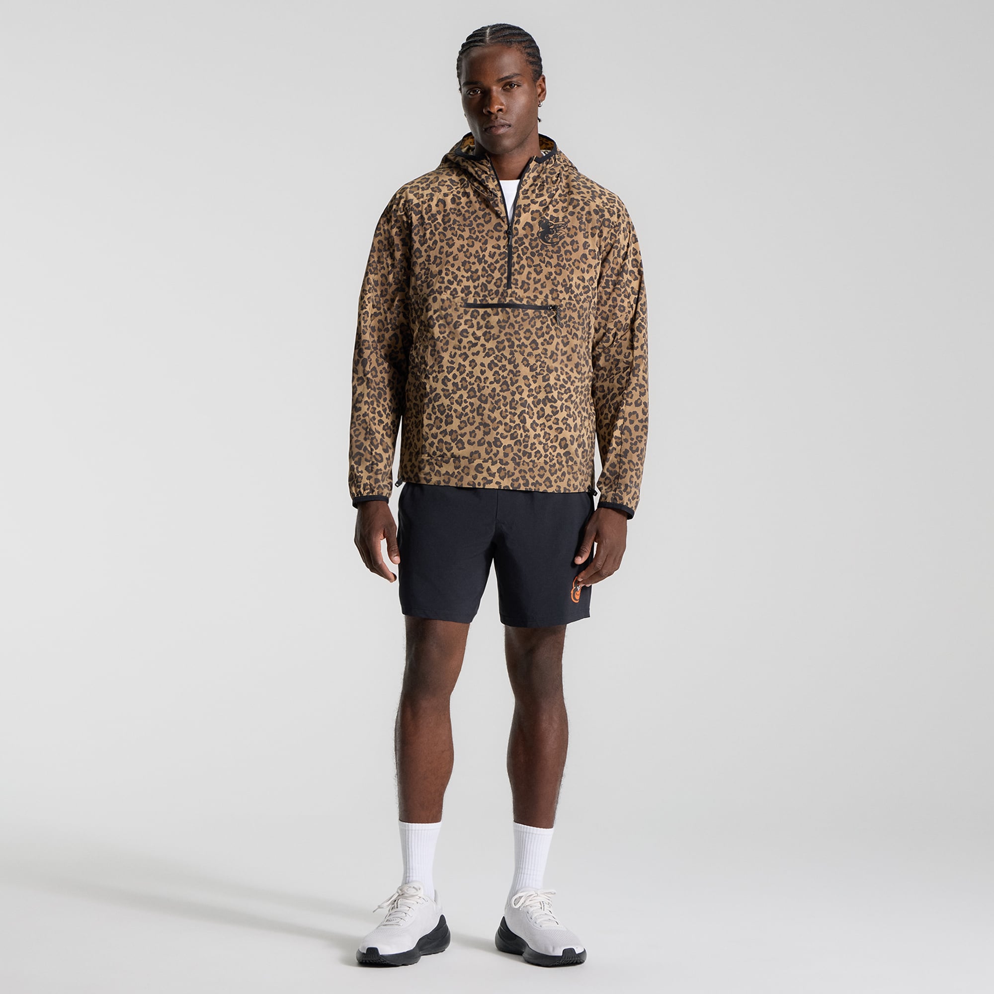 Men's lululemon Baltimore Orioles Multi-Pocket Running Anorak *Leopard