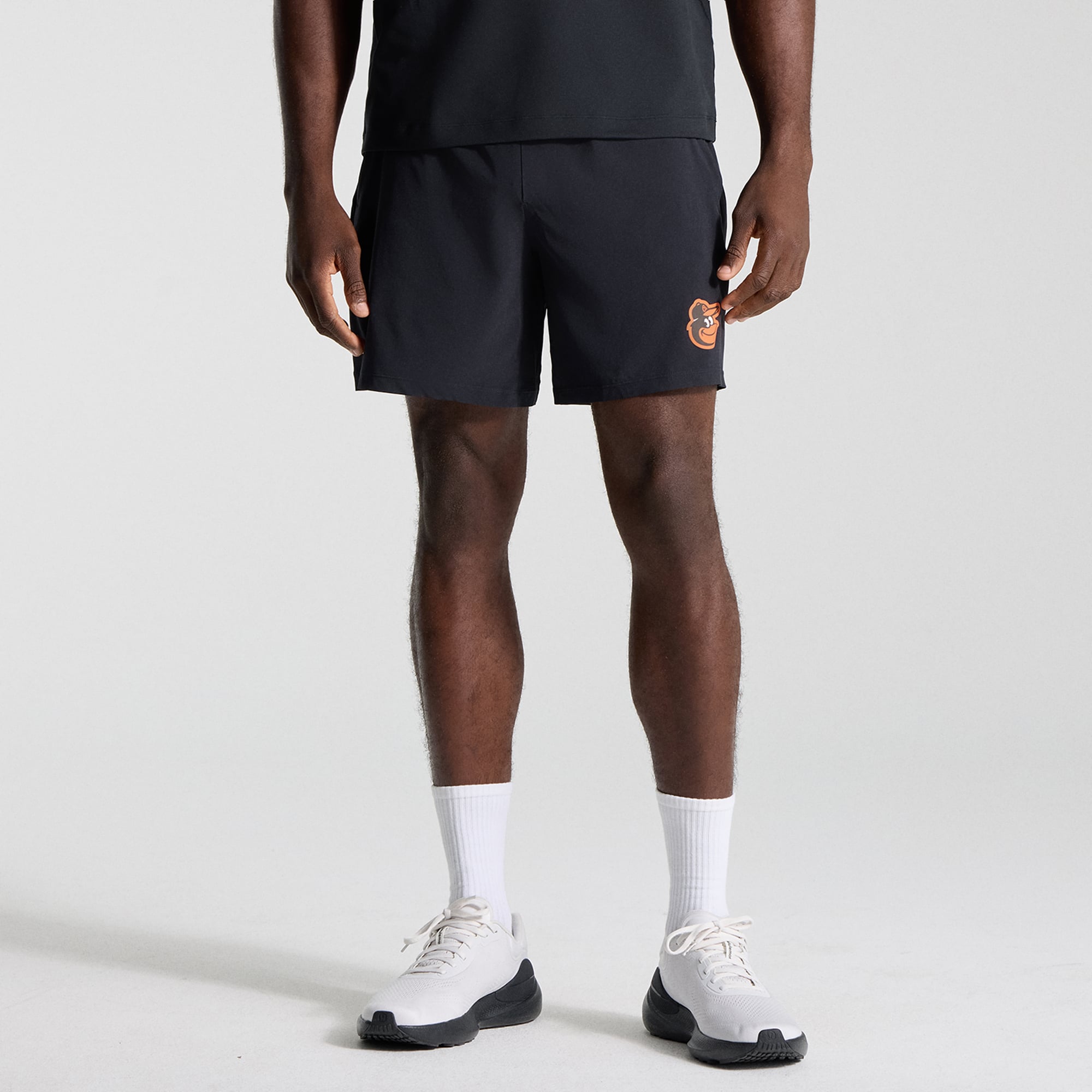 Short sans doublure Pace Breaker noir Baltimore Orioles pour homme de 7 pouces la marque lululemon