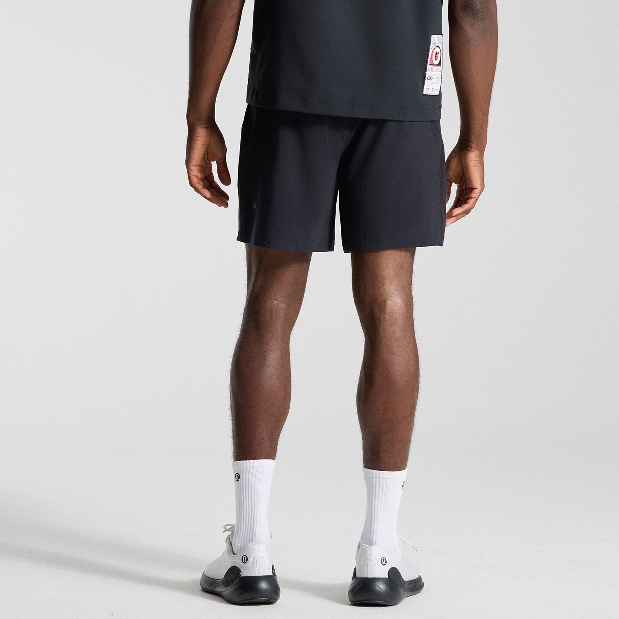 Short sans doublure Pace Breaker noir Baltimore Orioles pour homme de 7 pouces la marque lululemon