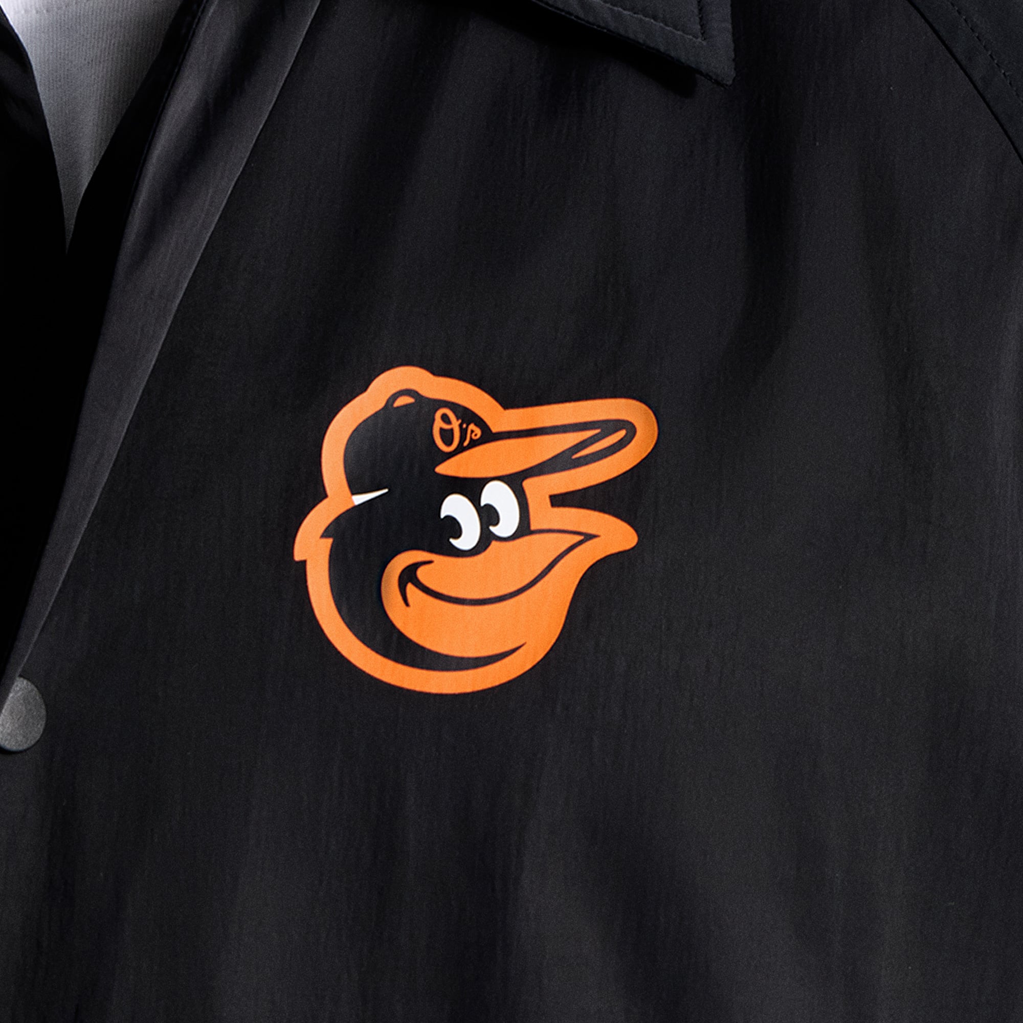 Veste de coach raglan noire Baltimore Orioles lululemon pour homme