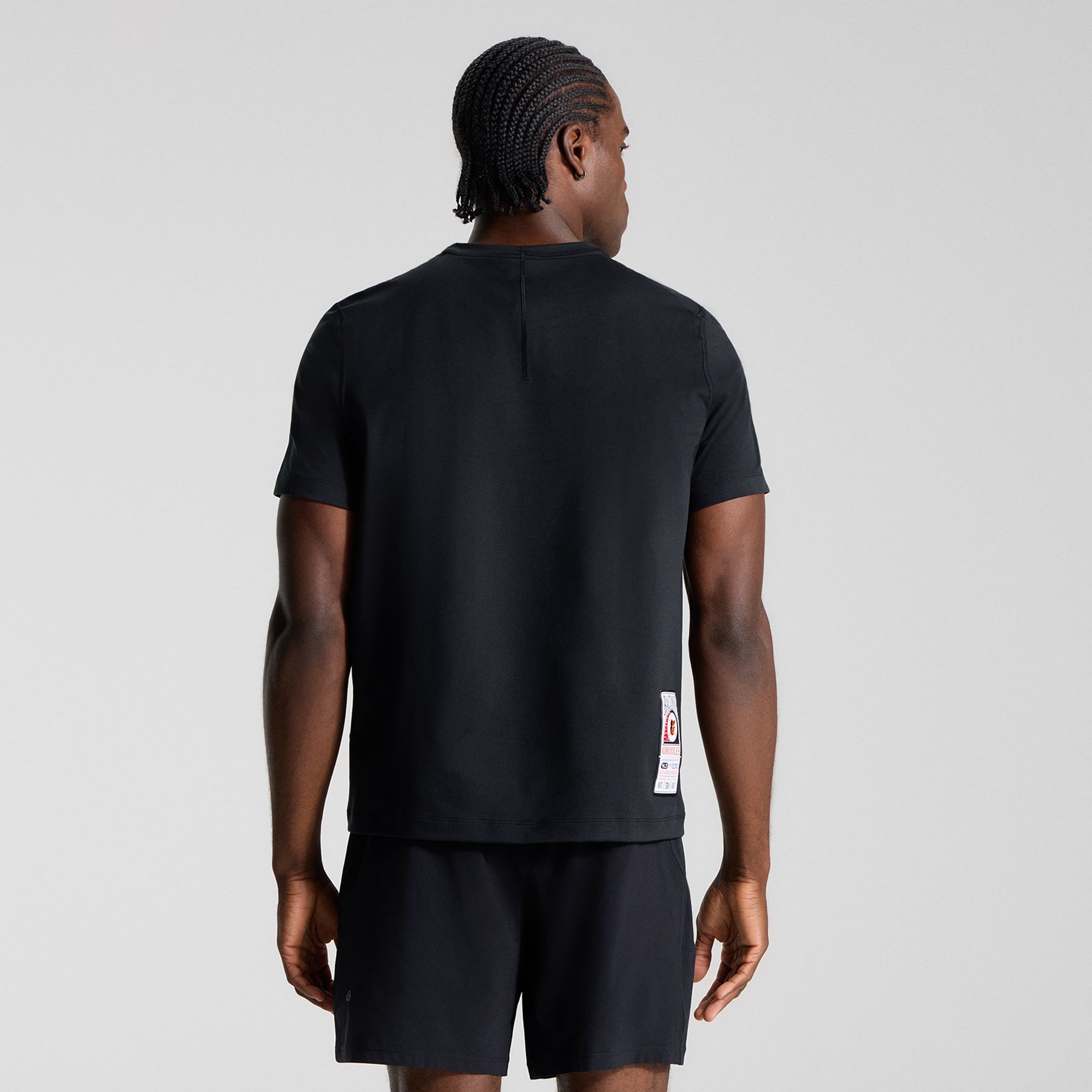 T-shirt en jersey doux noir Baltimore Orioles pour homme de la marque lululemon