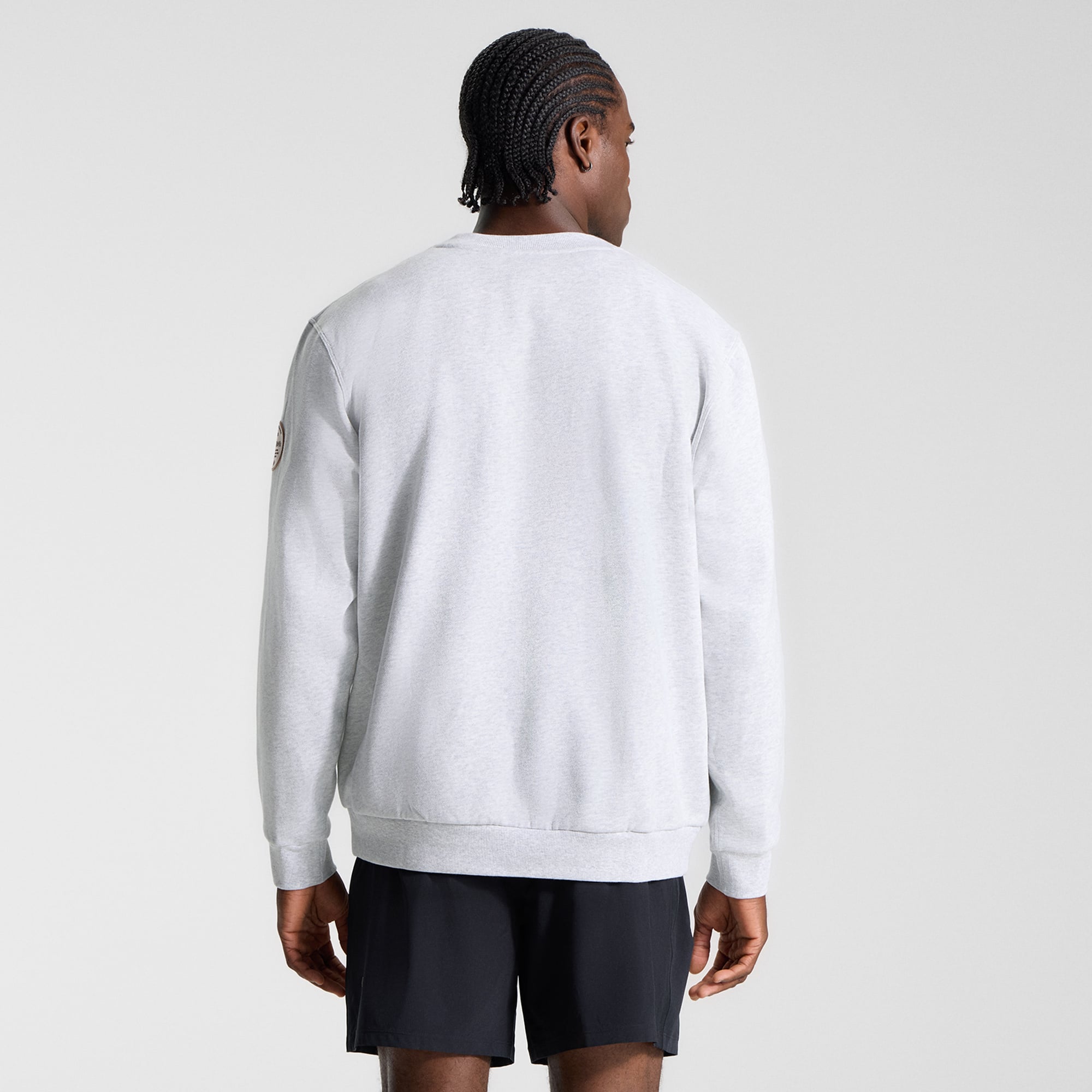Sweat-shirt Steady State gris chiné ultra clair pour homme de lululemon, collection Baltimore Orioles.