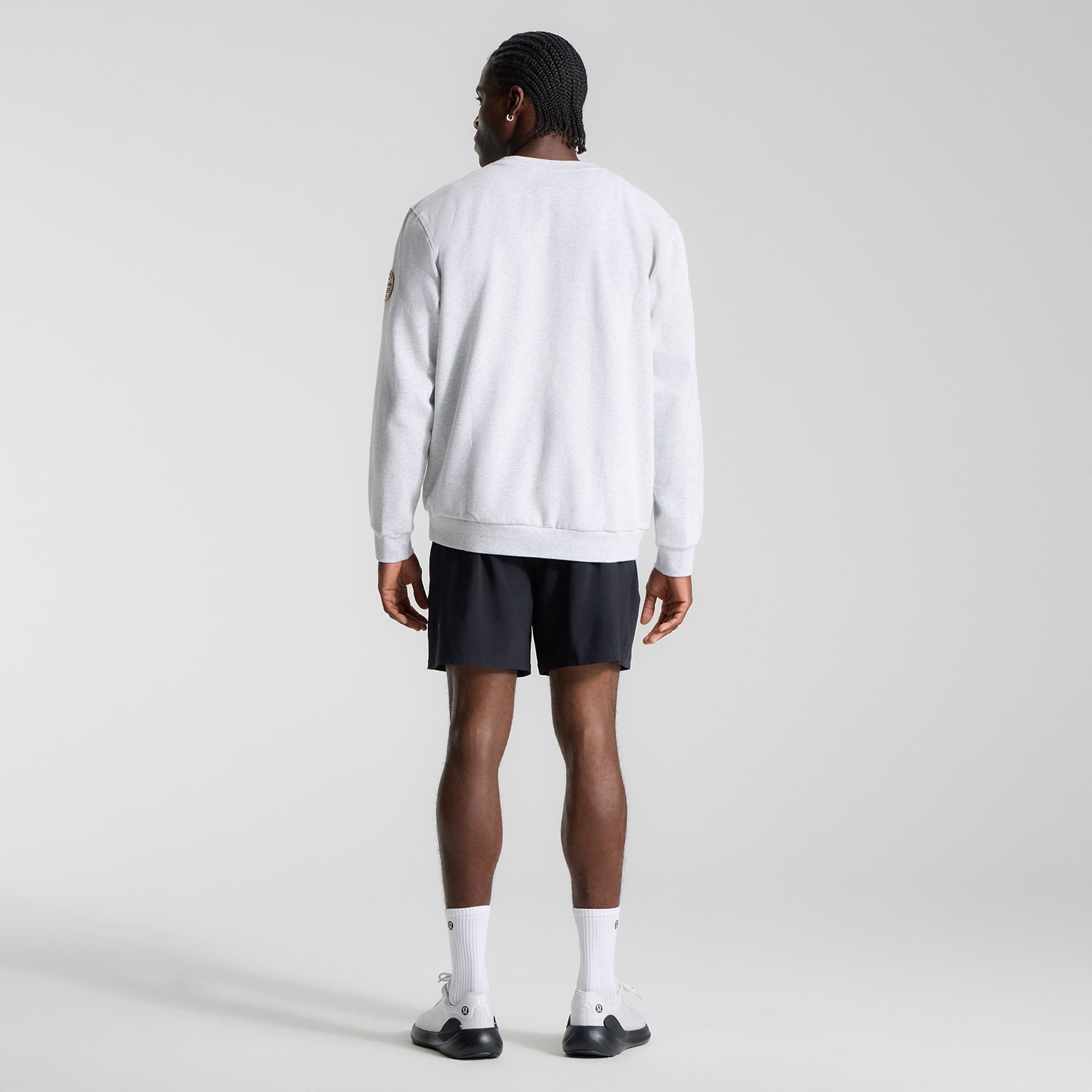 Sweat-shirt Steady State gris chiné ultra clair pour homme de lululemon, collection Baltimore Orioles.