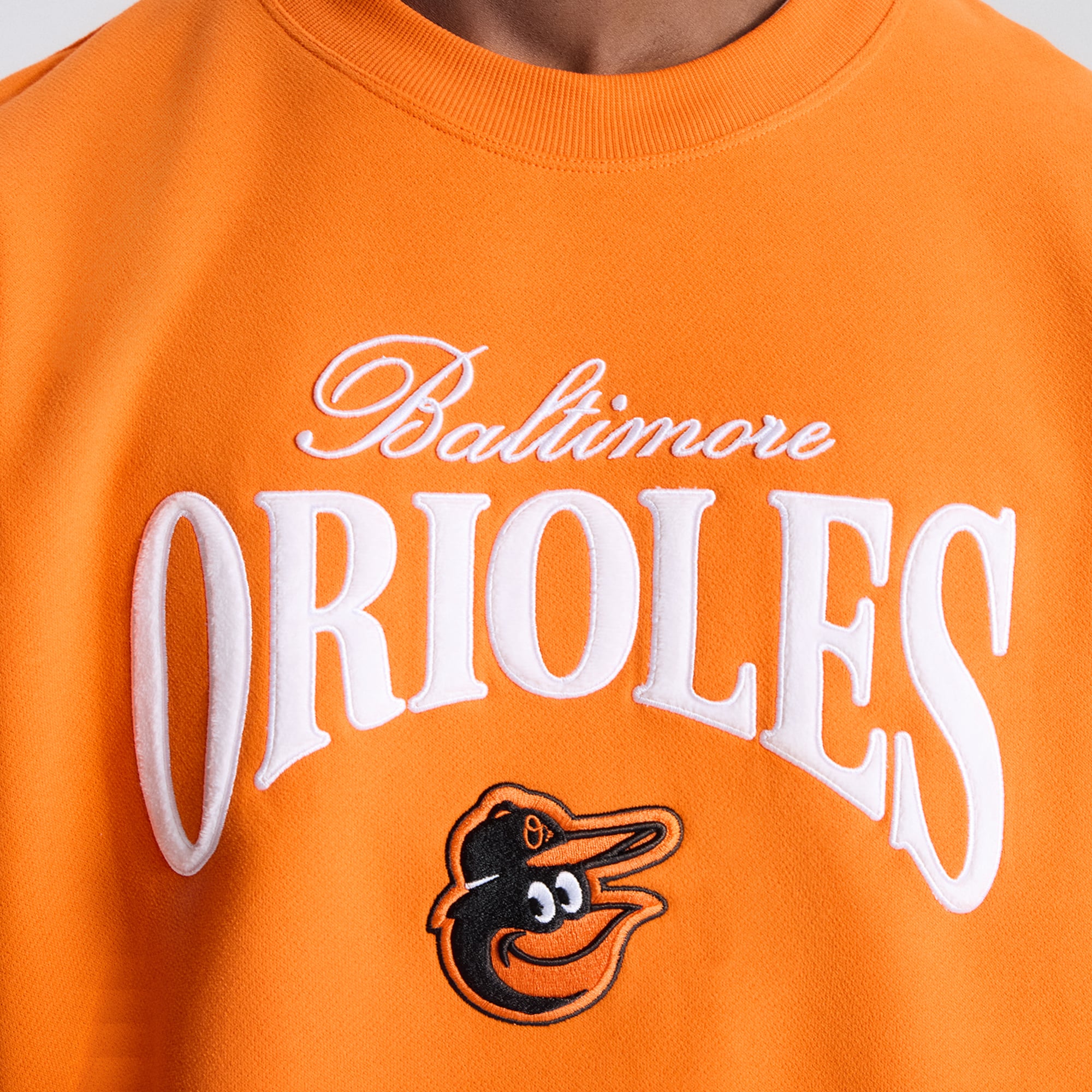 Men's lululemon Total Orange Baltimore Orioles Steady State Sweatshirt