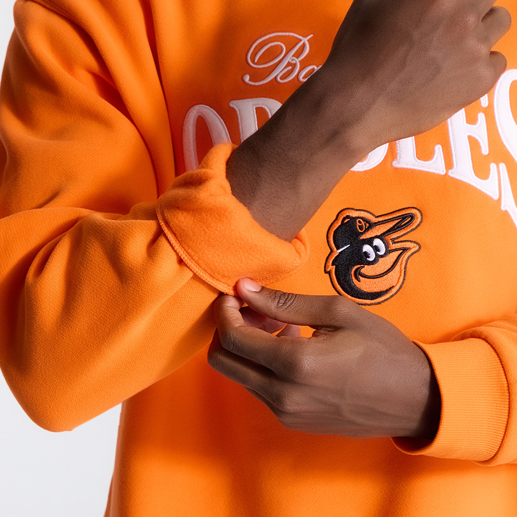 Men's lululemon Total Orange Baltimore Orioles Steady State Sweatshirt