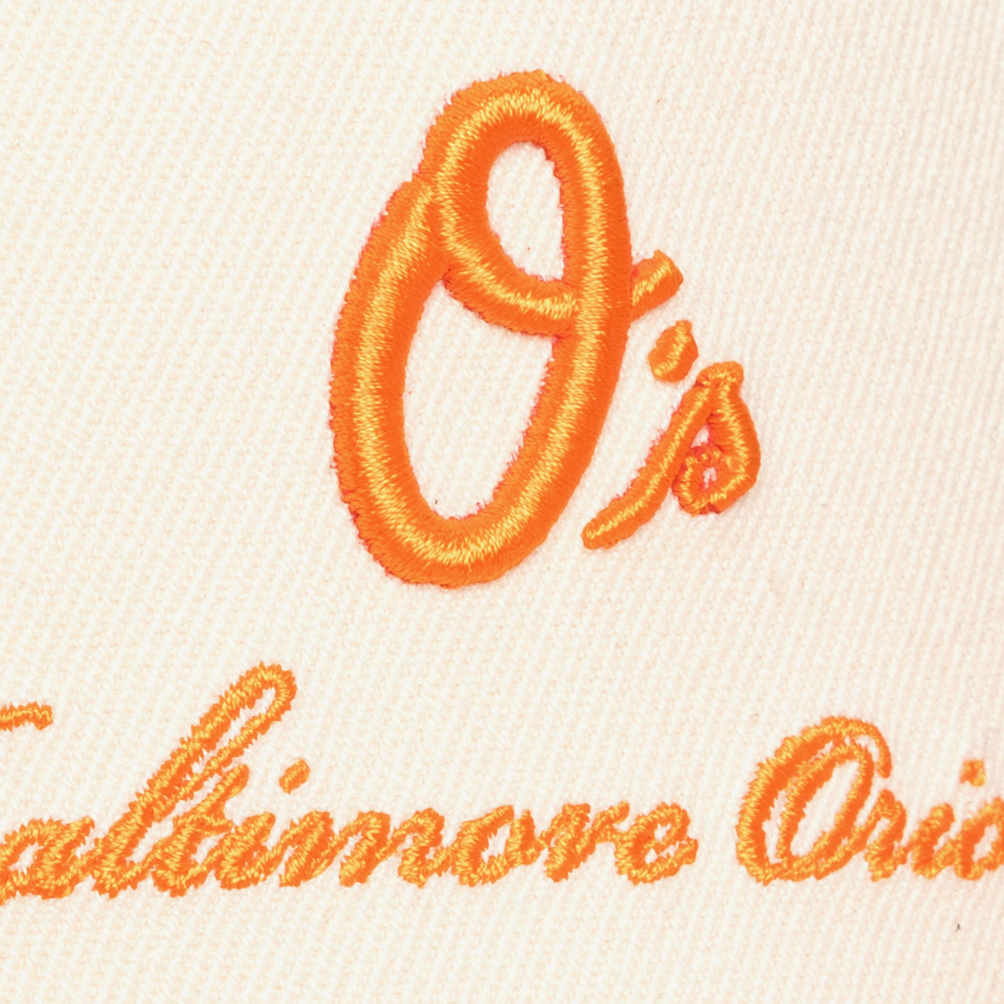 Men's Mitchell & Ness  Cream/Orange Baltimore Orioles Flawless Stretch-Snapback Hat
