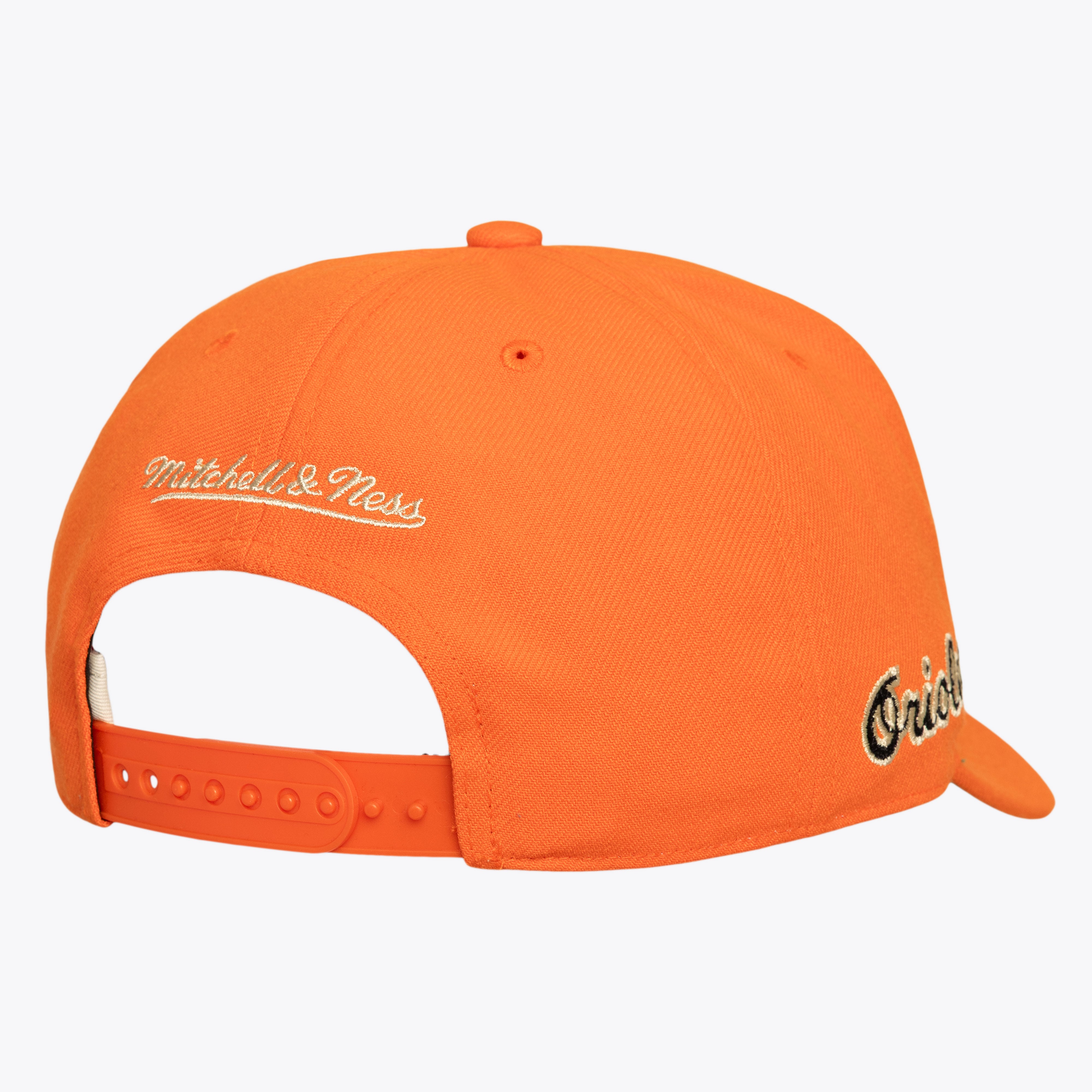 Men's Mitchell & Ness Orange Baltimore Orioles Secondary Pop Pro Snapback Hat