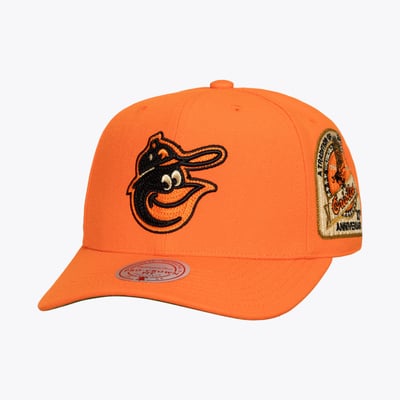  Baltimore Orioles Mitchell & Ness Secondary Pop Pro Snapback Hat - Orange