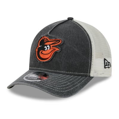  Baltimore Orioles New Era Fan 9FORTY A-Frame Trucker Adjustable Hat - Black