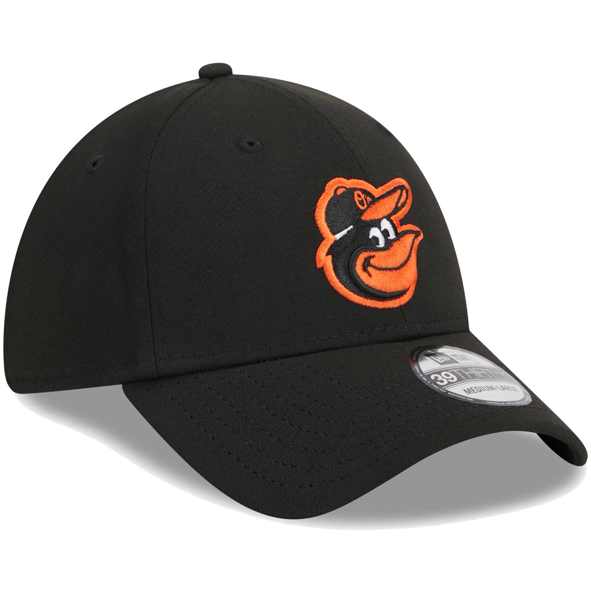 Casquette Flex 39THIRTY noire avec logo Baltimore Orioles New Era pour homme