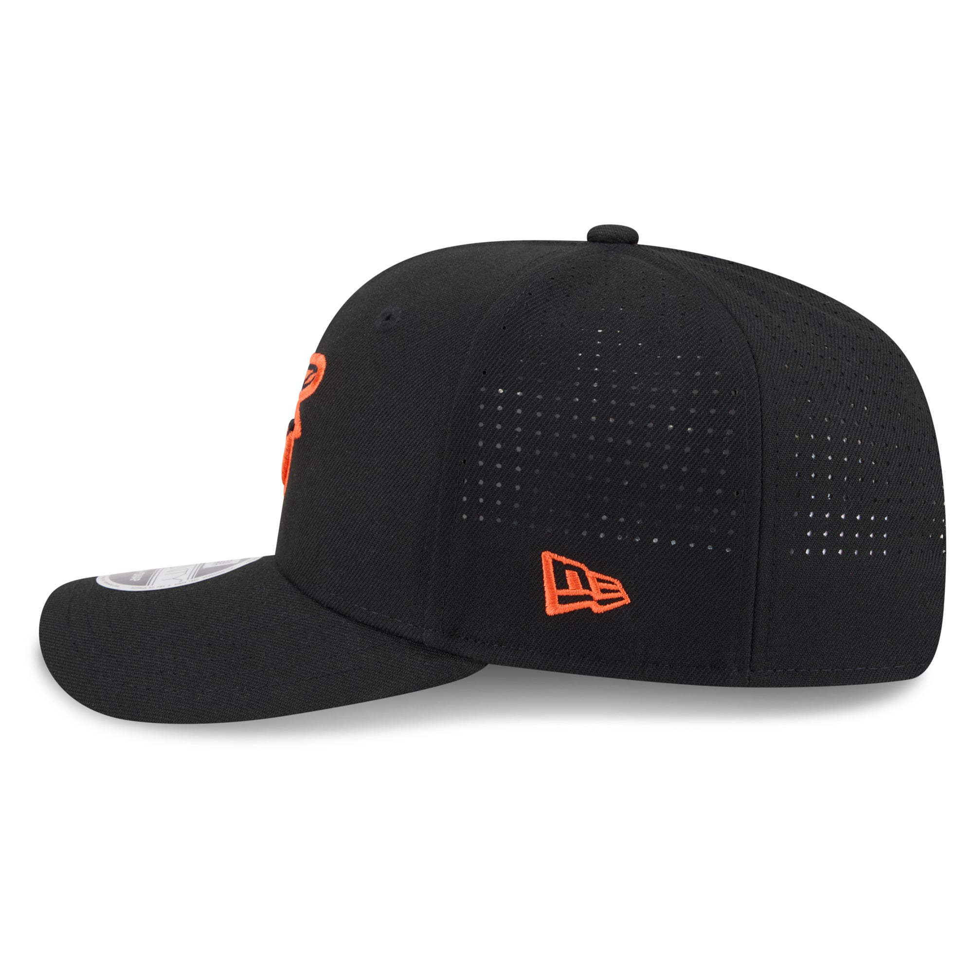 Casquette ajustable New Era noire Baltimore Orioles Performance 9SEVENTY pour homme