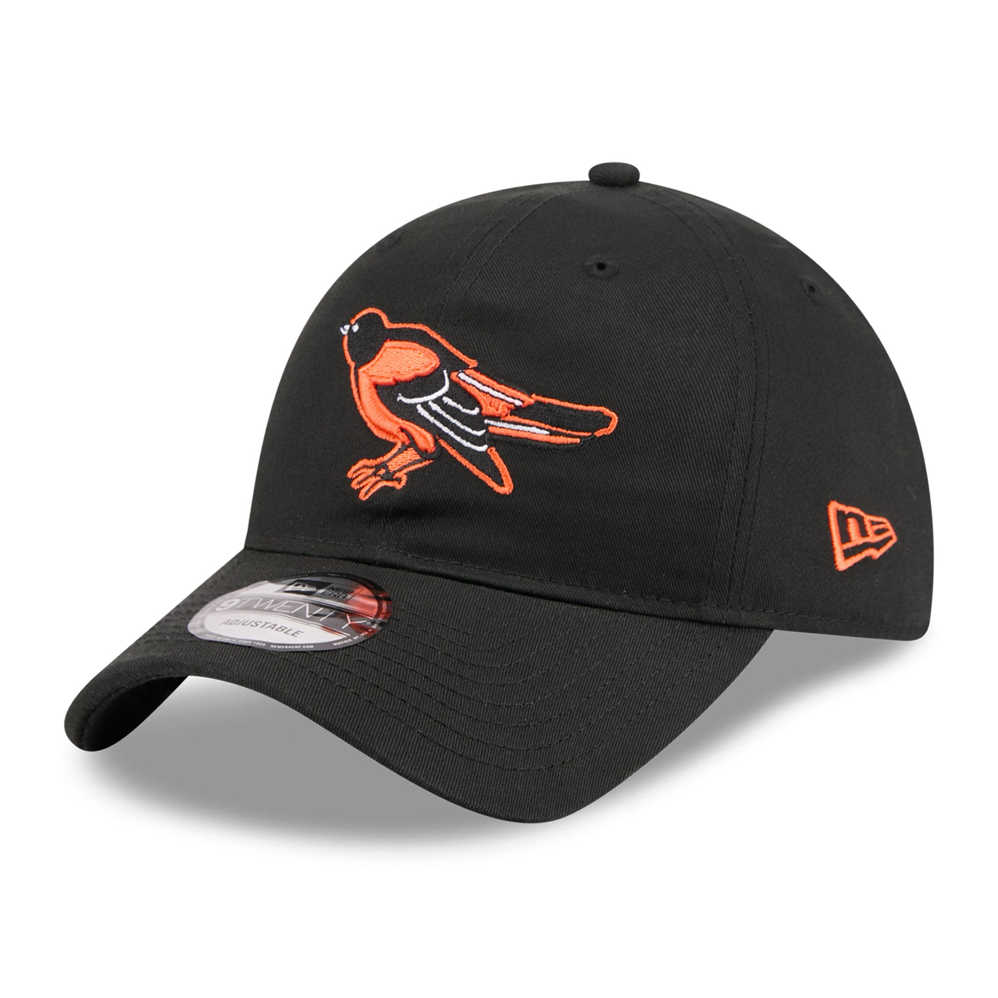 Casquette ajustable New Era noire Baltimore Orioles Seinfeld 9TWENTY pour homme