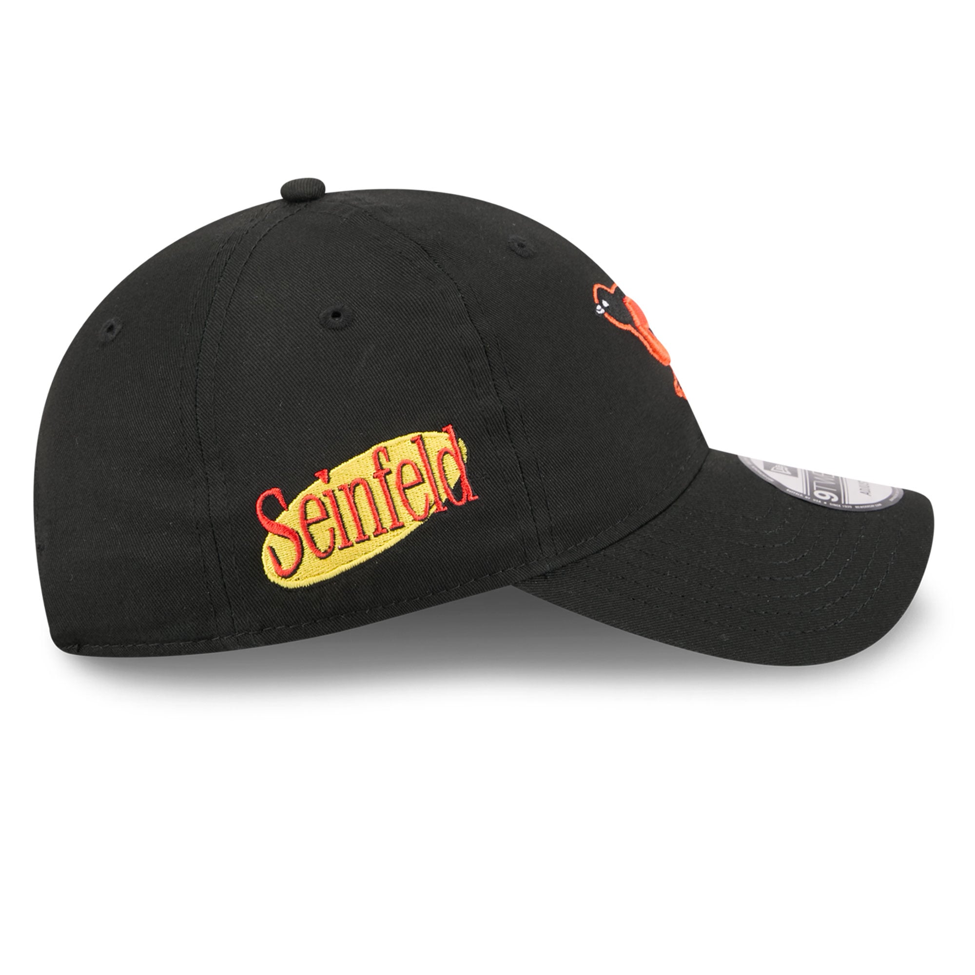 Casquette ajustable New Era noire Baltimore Orioles Seinfeld 9TWENTY pour homme