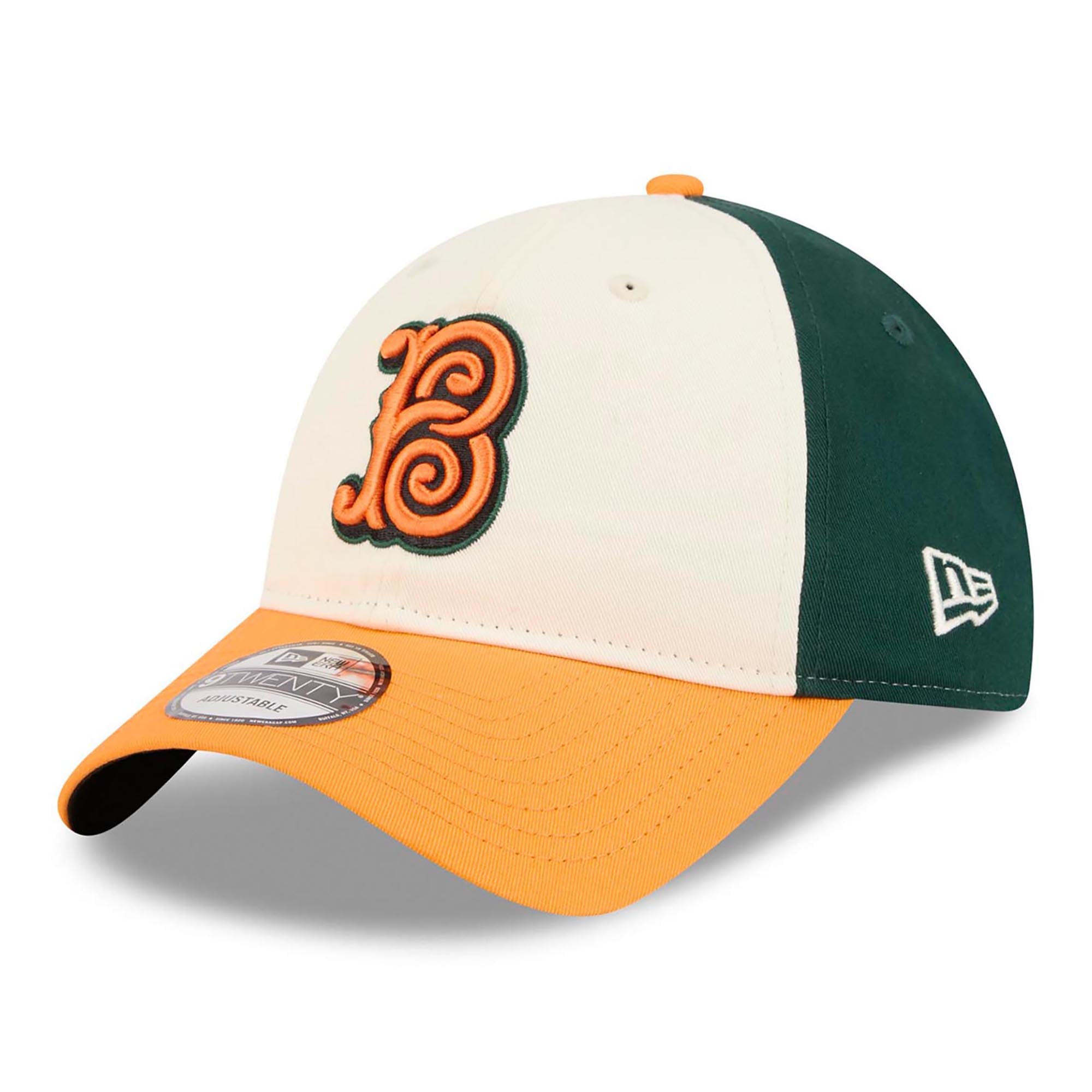Casquette ajustable New Era City Connect 9TWENTY crème/orange pour homme