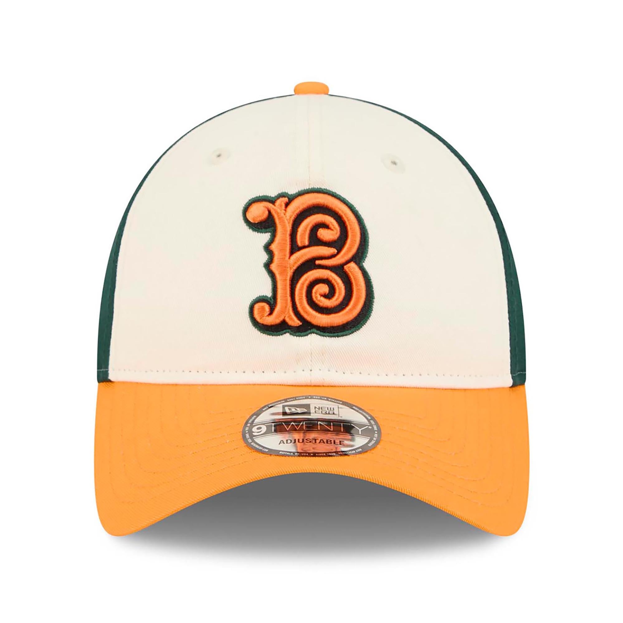 Casquette ajustable New Era City Connect 9TWENTY crème/orange pour homme