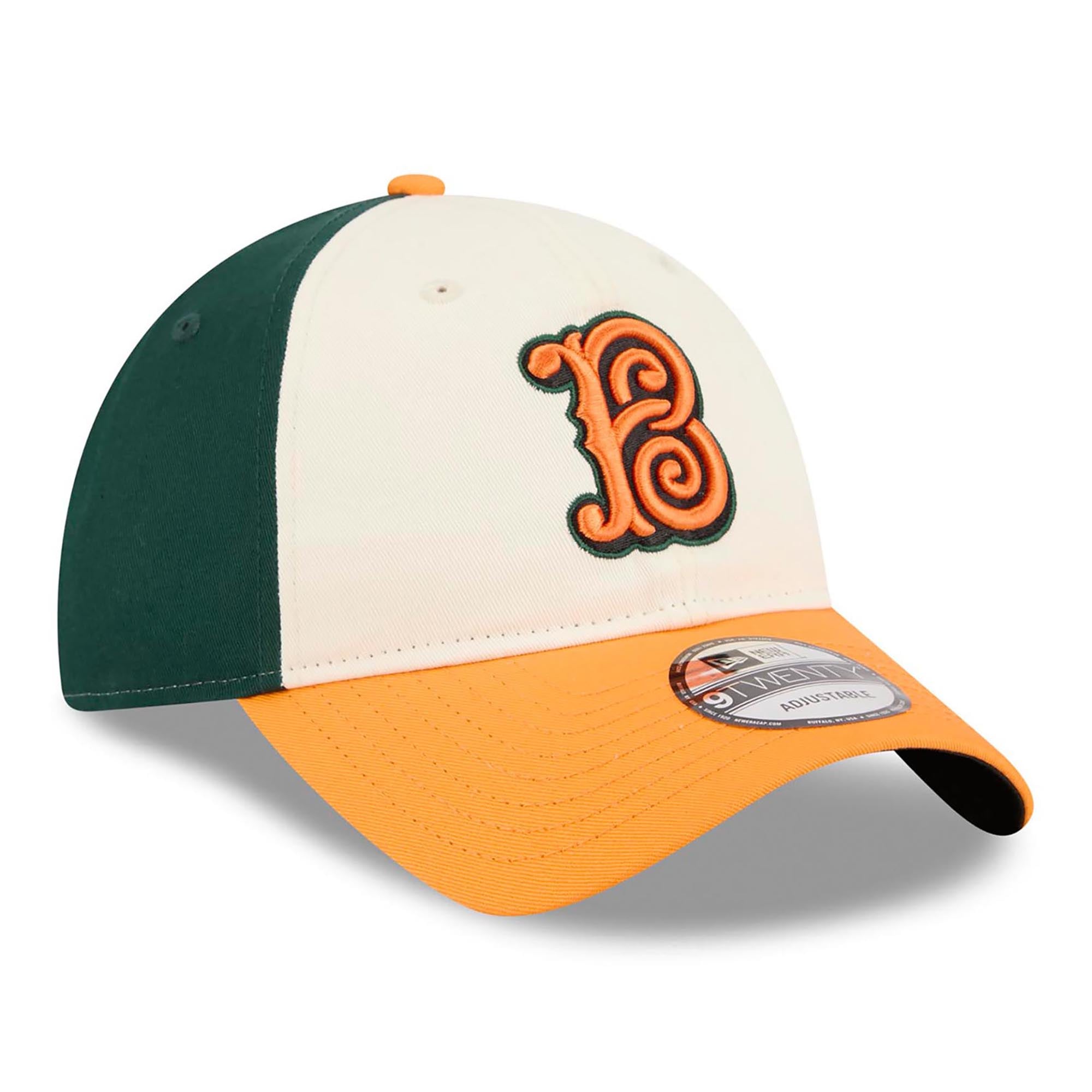 Casquette ajustable New Era City Connect 9TWENTY crème/orange pour homme
