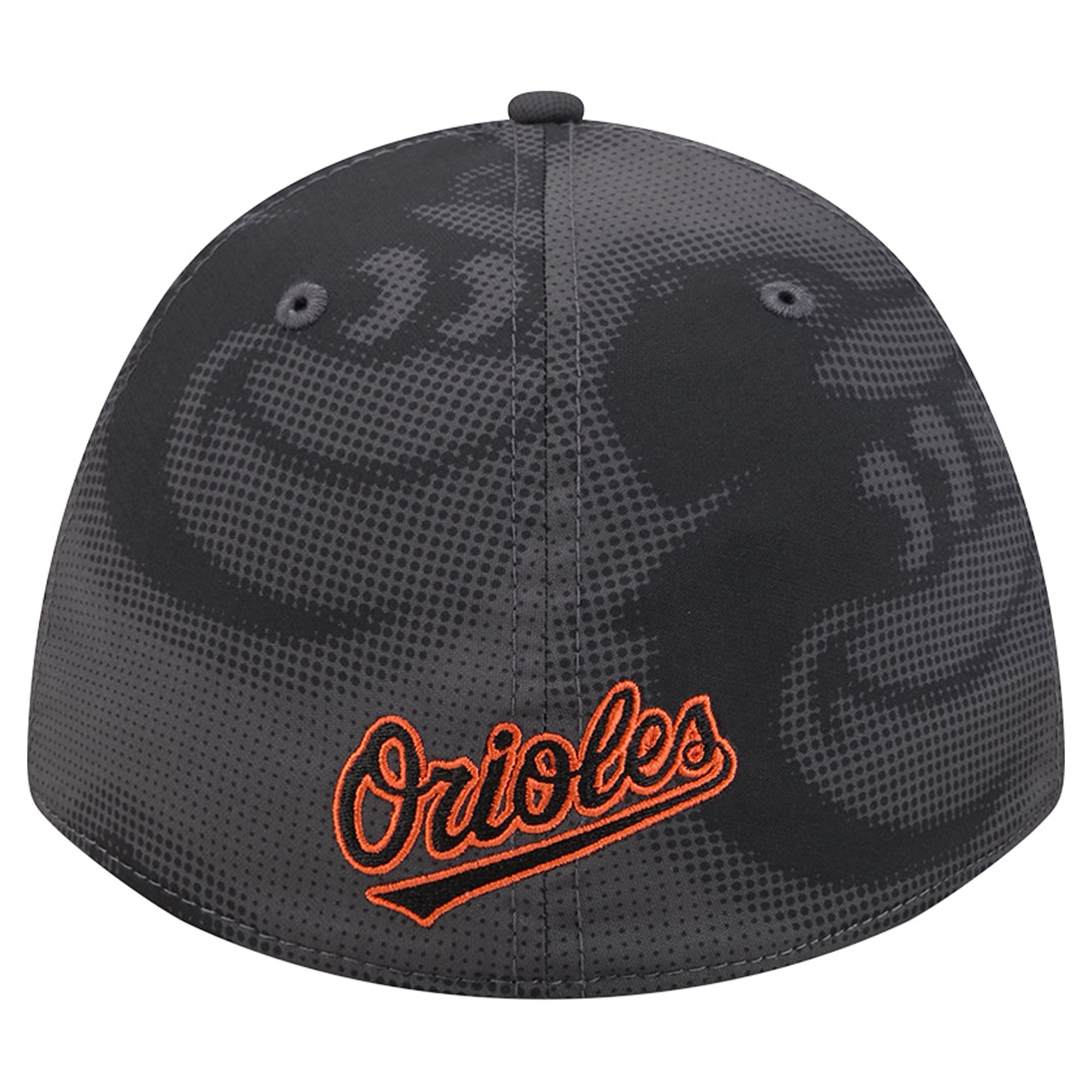 Men's New Era Gray Baltimore Orioles Halftone 39THIRTY Flex Hat