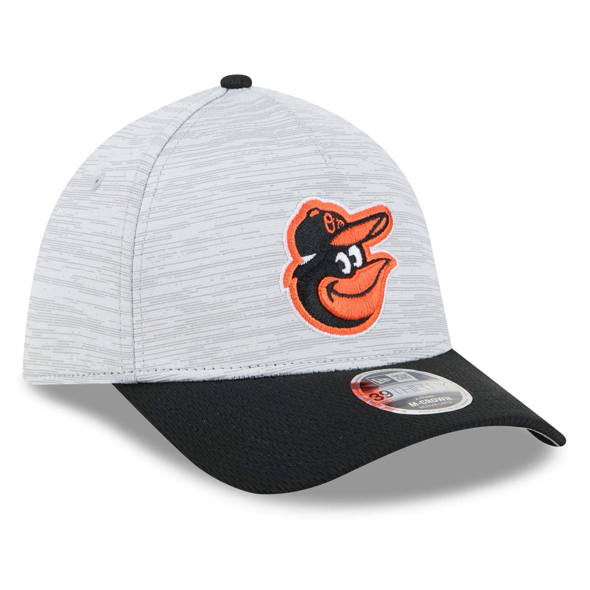 Casquette New Era Tech 39THIRTY Flex grise et noire pour homme