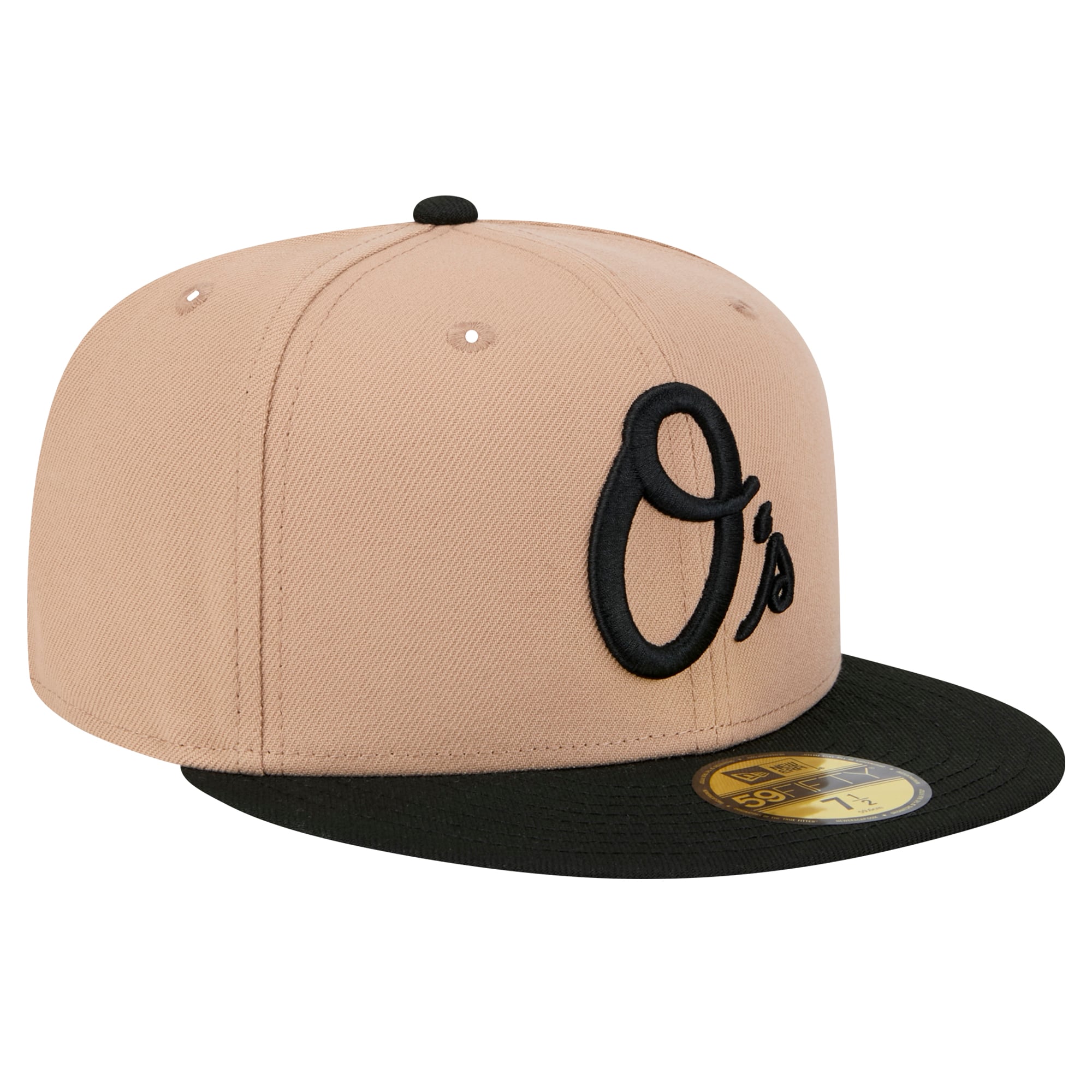 Casquette ajustée 59FIFTY Baltimore Orioles de New Era pour homme, kaki