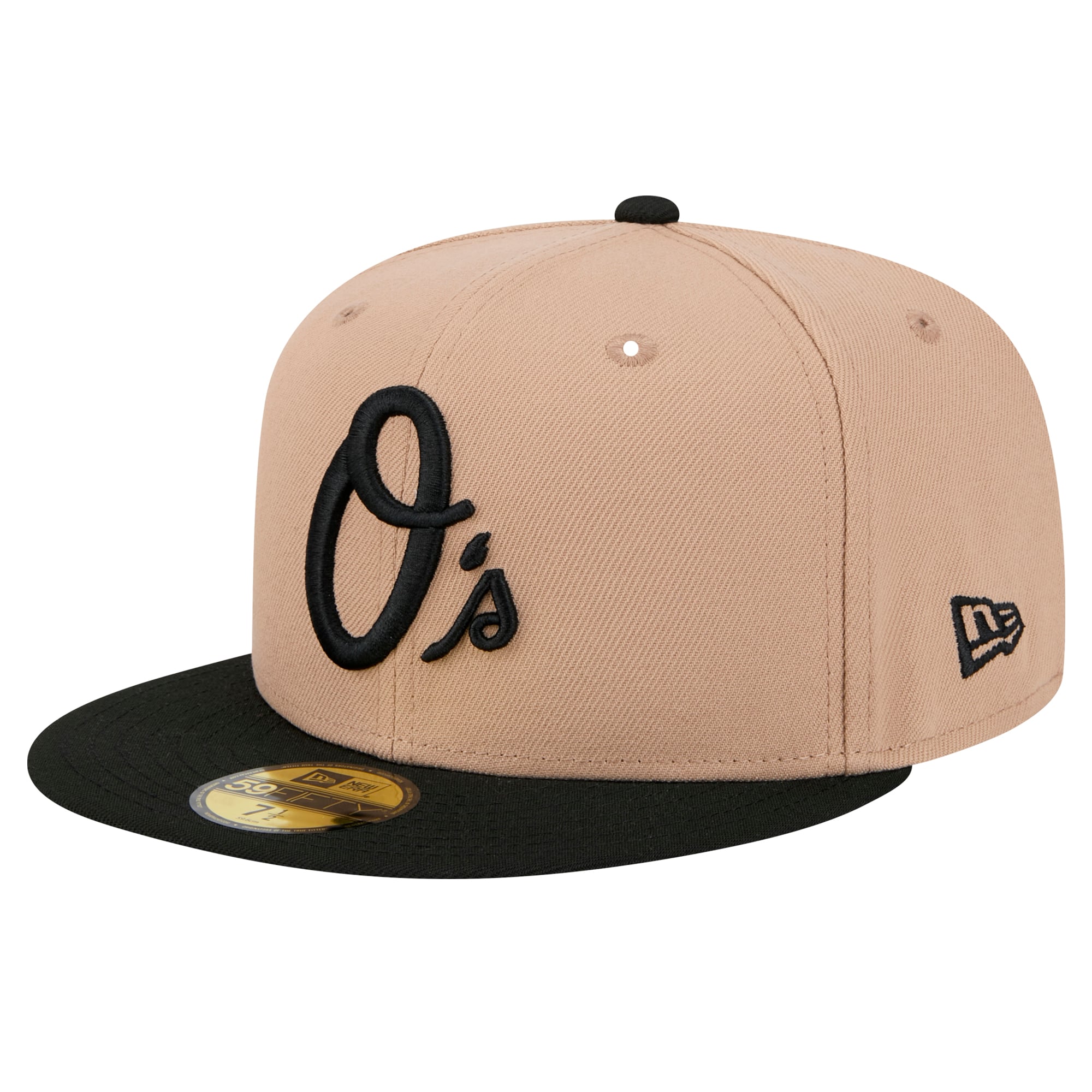 Casquette ajustée 59FIFTY Baltimore Orioles de New Era pour homme, kaki