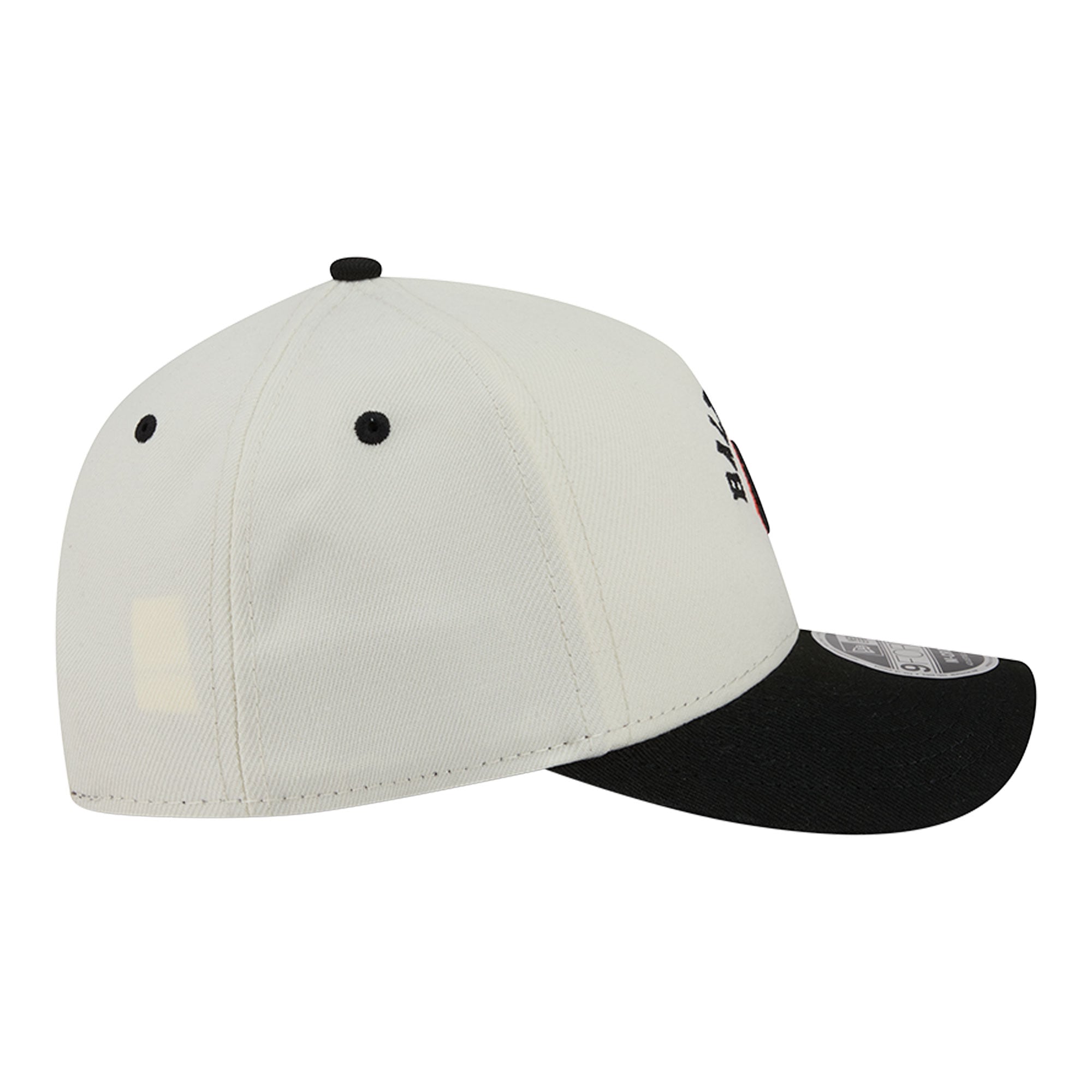 Men's New Era Natural/Black Baltimore Orioles Arch 9FORTY A-Frame M-Crown Adjustable Hat
