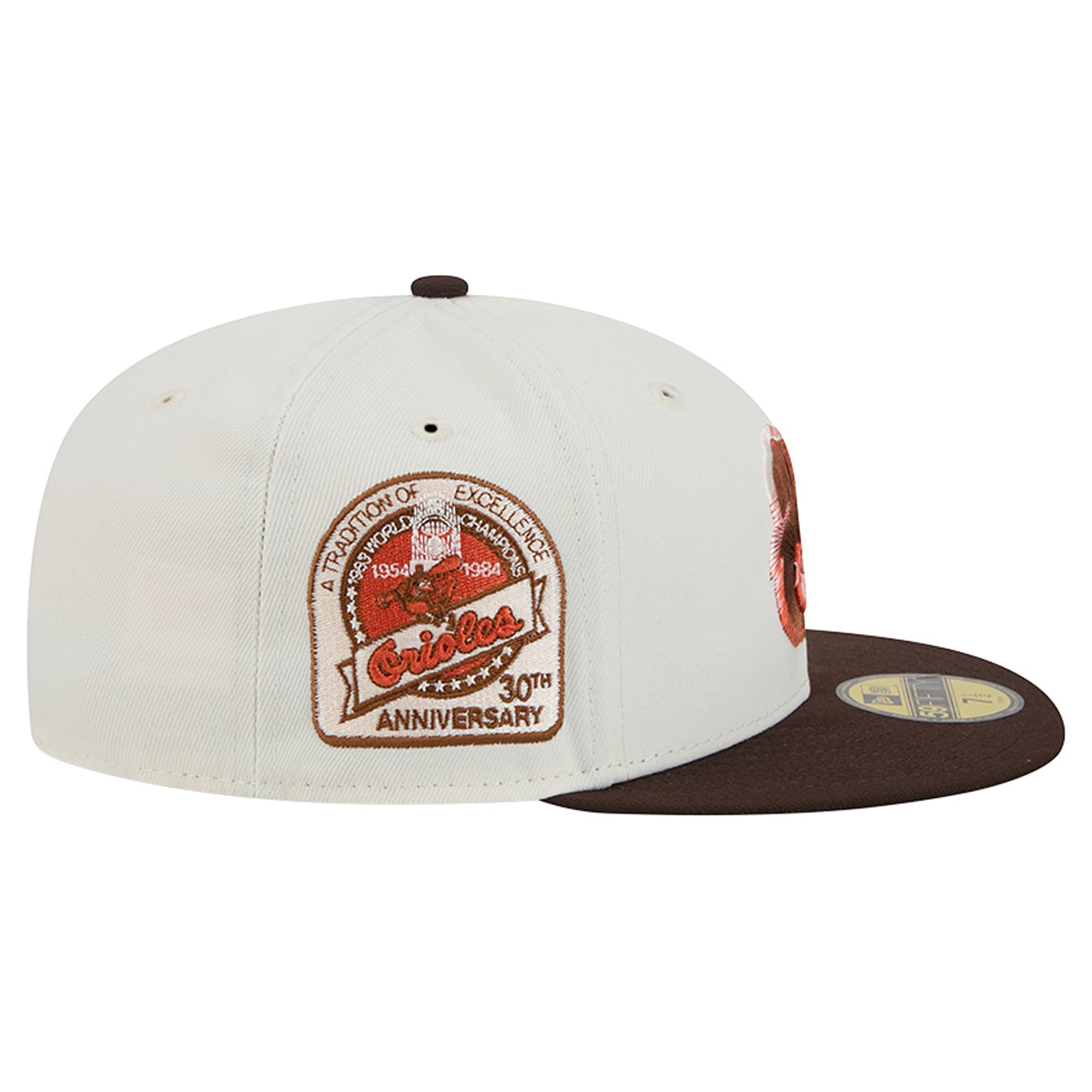 Men's New Era Natural/Brown Baltimore Orioles Pumpkin Spice 59FIFTY Fitted Hat
