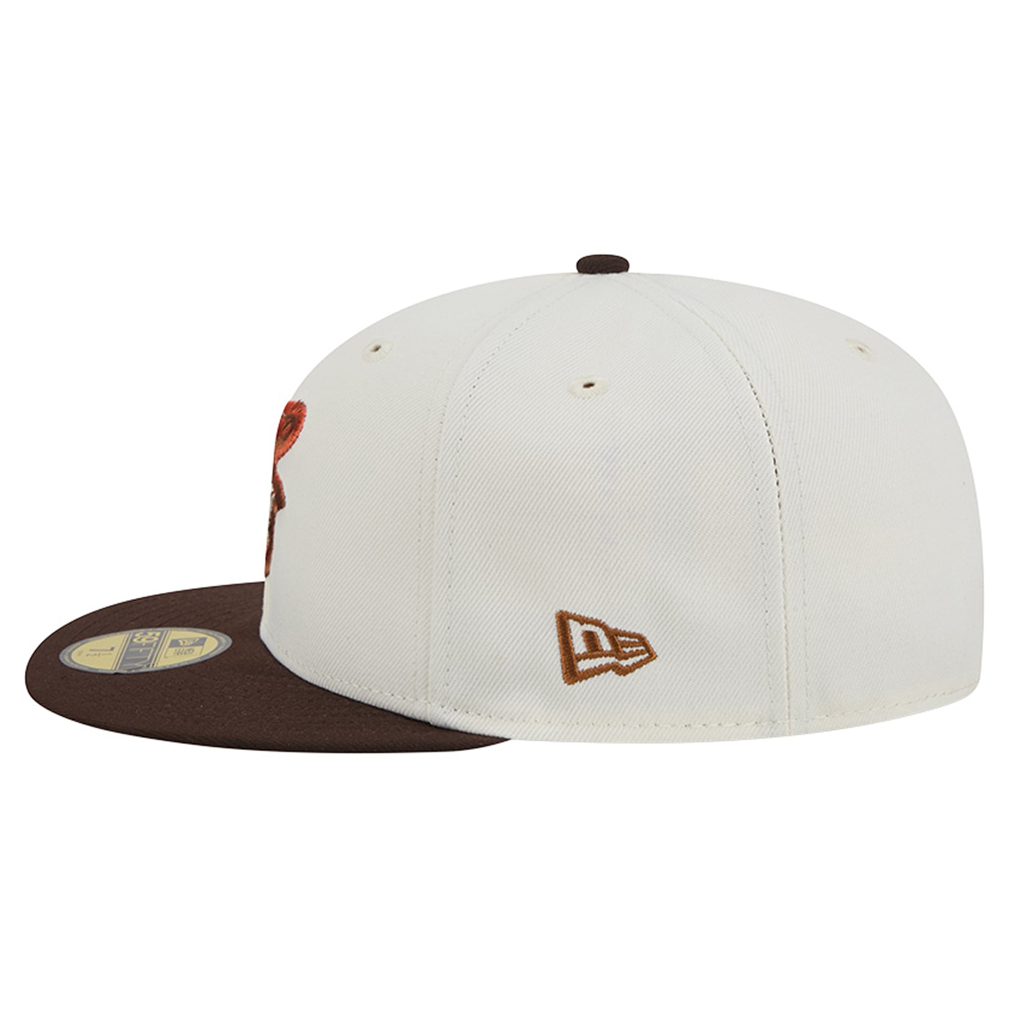 Men's New Era Natural/Brown Baltimore Orioles Pumpkin Spice 59FIFTY Fitted Hat