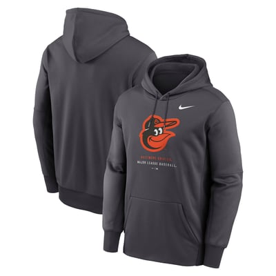 Baltimore Orioles Nike Therma-FIT Hoodie - Anthracite