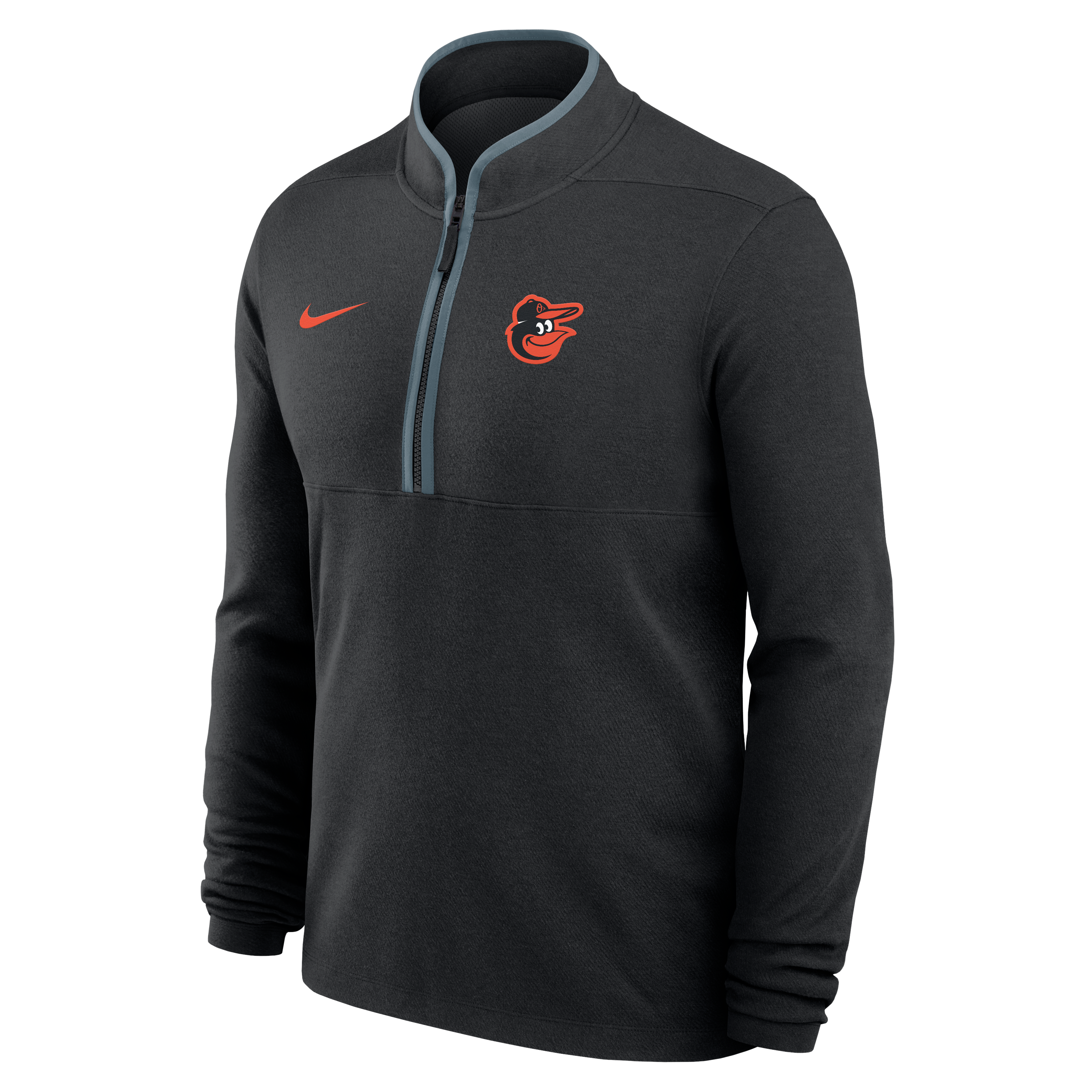 Pull-over Nike Baltimore Orioles Dri-FIT Victory à demi-zip noir pour homme