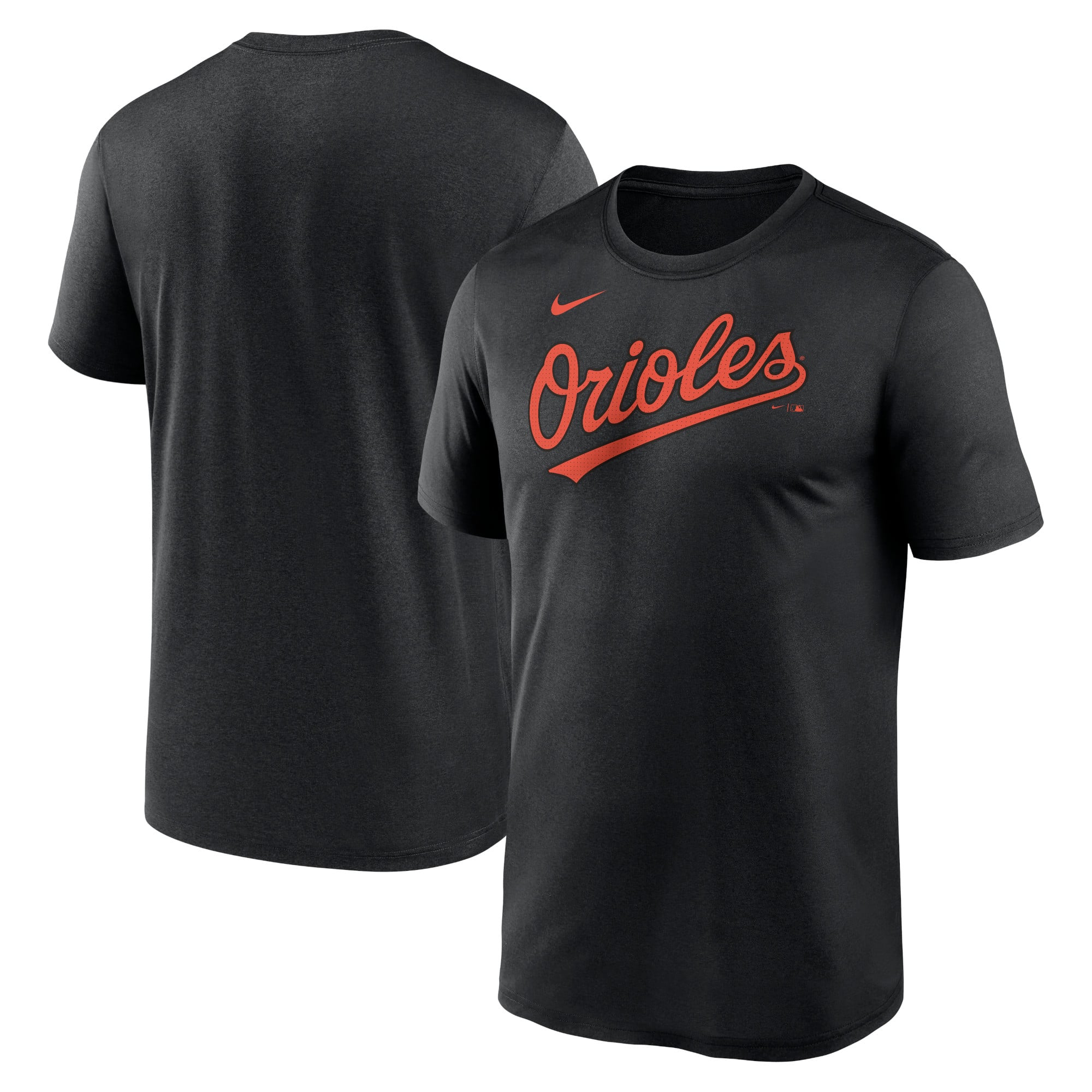 T-shirt Nike Legend Fuse Wordmark noir pour homme, Baltimore Orioles