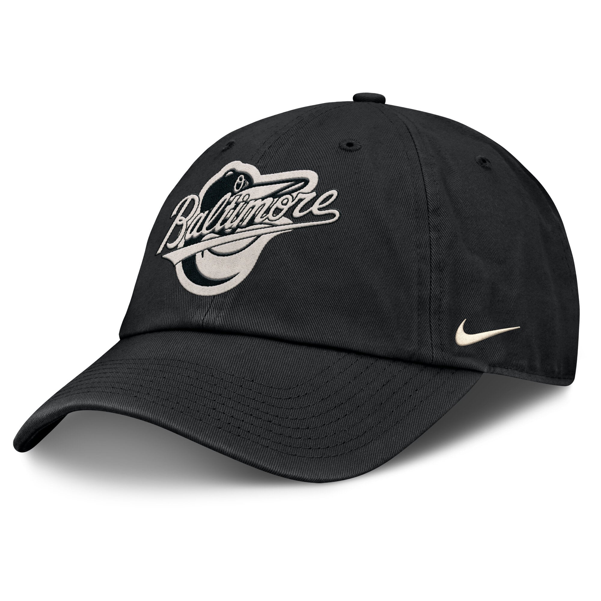 Casquette ajustable Nike noire Baltimore Orioles Statement Club pour homme