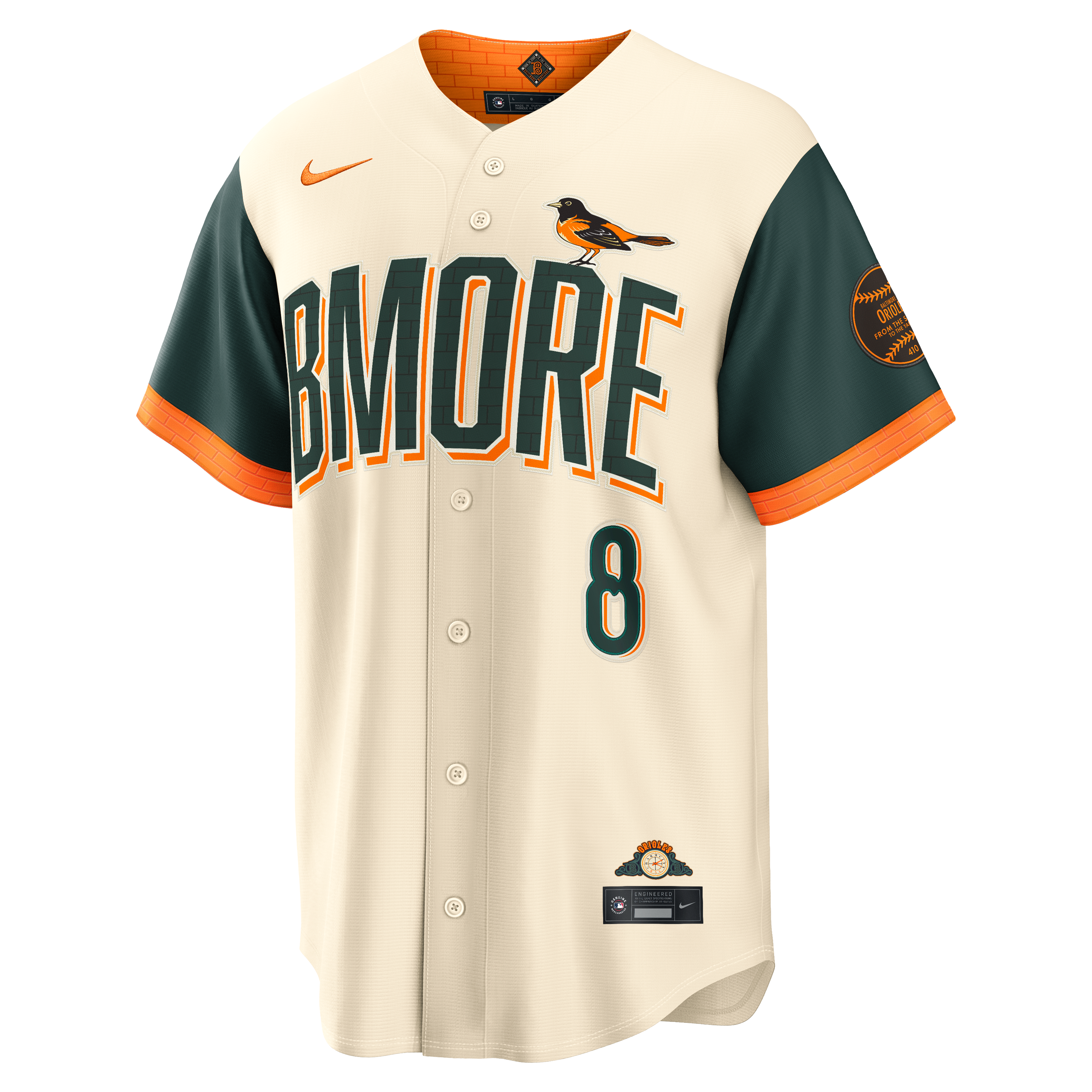 Maillot Nike Cal Ripken Jr. crème Baltimore Orioles 2026 City Connect Stadium pour homme