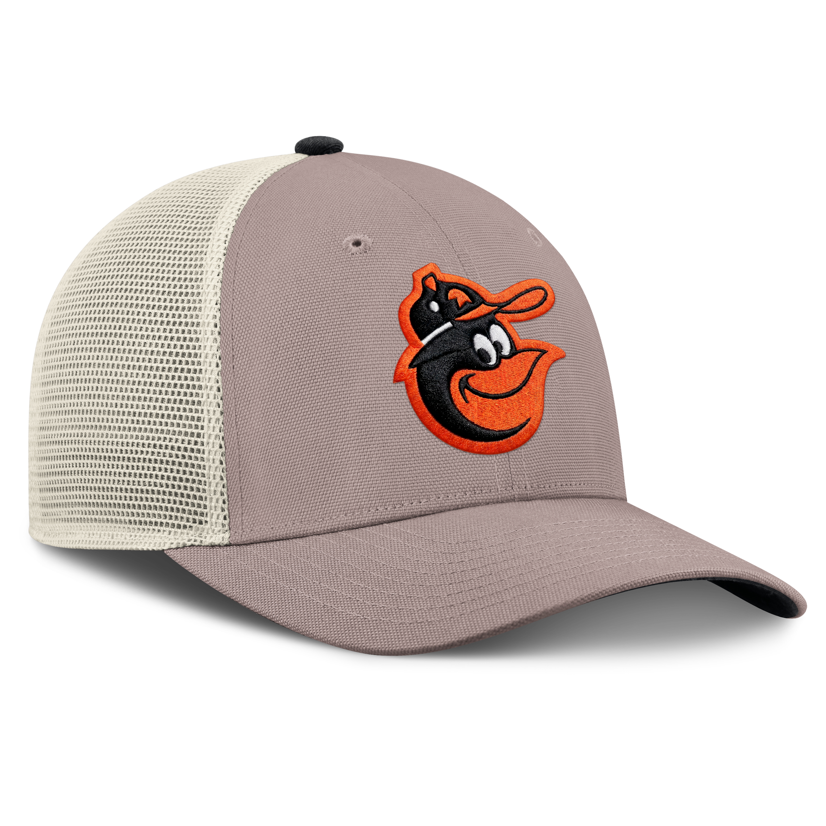 Casquette trucker ajustable Nike kaki Baltimore Orioles Cooperstown Rise pour homme