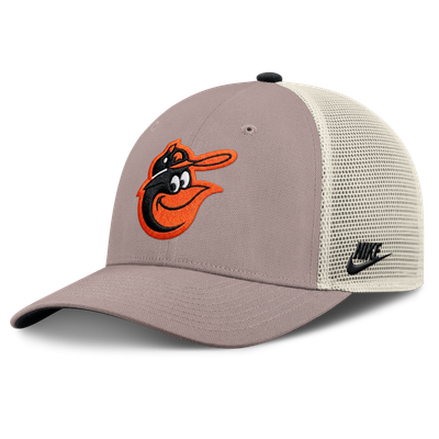 Baltimore Orioles Nike Cooperstown Rise Adjustable Trucker Hat - Khaki
