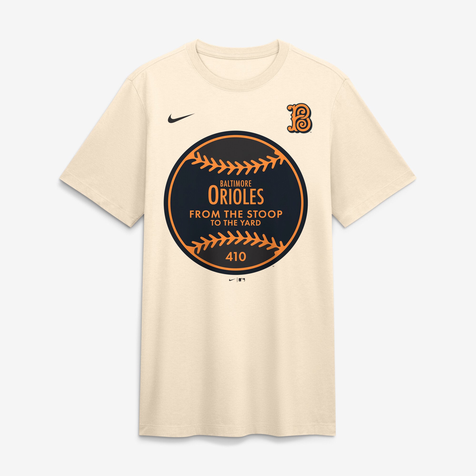 Men's Nike Tan Baltimore Orioles City Connect Legacy Tri-Blend T-Shirt
