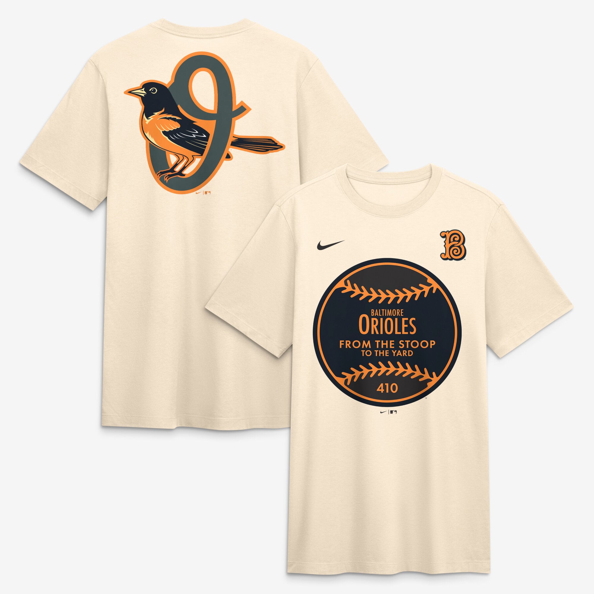Men's Nike Tan Baltimore Orioles City Connect Legacy Tri-Blend T-Shirt